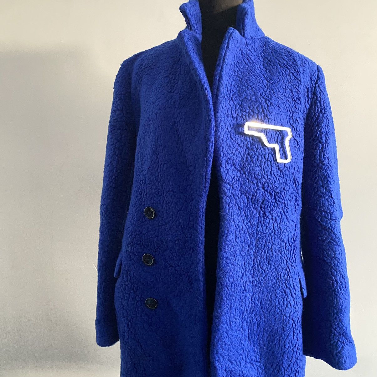 Yves Saint Laurent FW09 Yves Saint Laurent Electric Blue Wool Coat Size US S / EU 44-46 / 1 - 6 Thumbnail