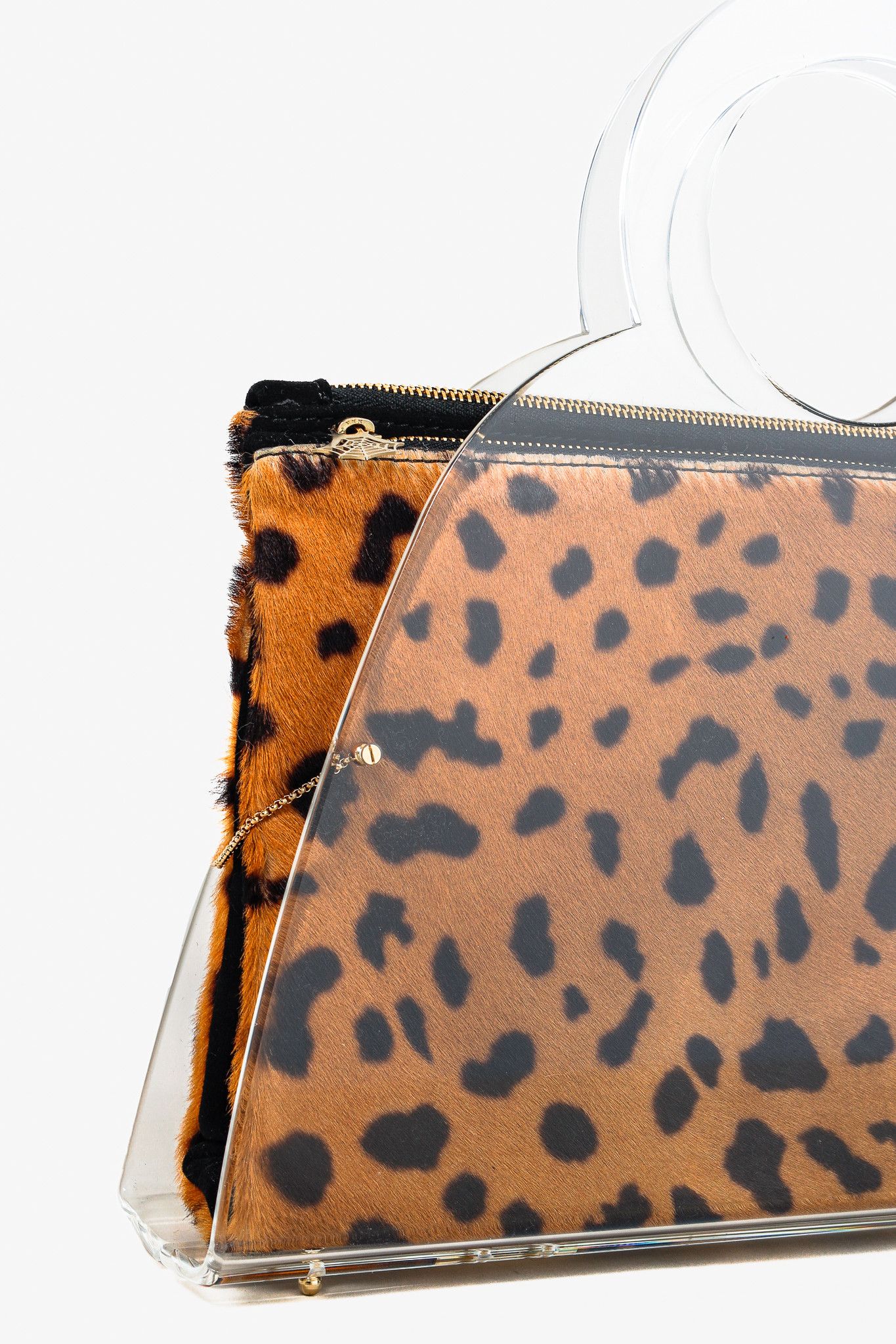 Charlotte Olympia Charlotte Olympia Zehava Pony Hair Plexiglass Handbag Size ONE SIZE - 7 Thumbnail
