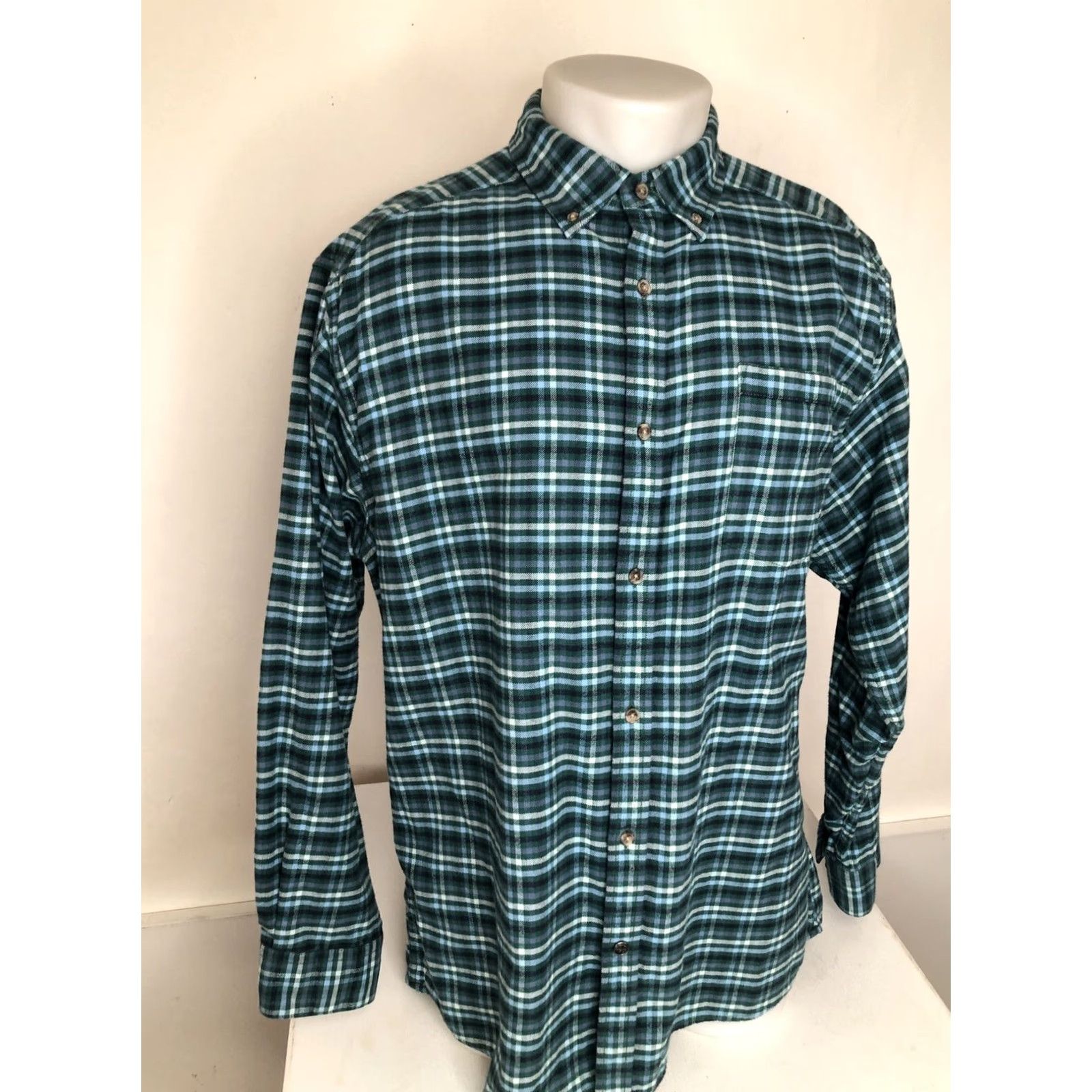 Mountain Khakis MOUNTAIN KHAKIS - Embroidered Plaid Check Mens Lg. FLANNEL Shirt Size US L / EU 52-54 / 3 - 4 Thumbnail