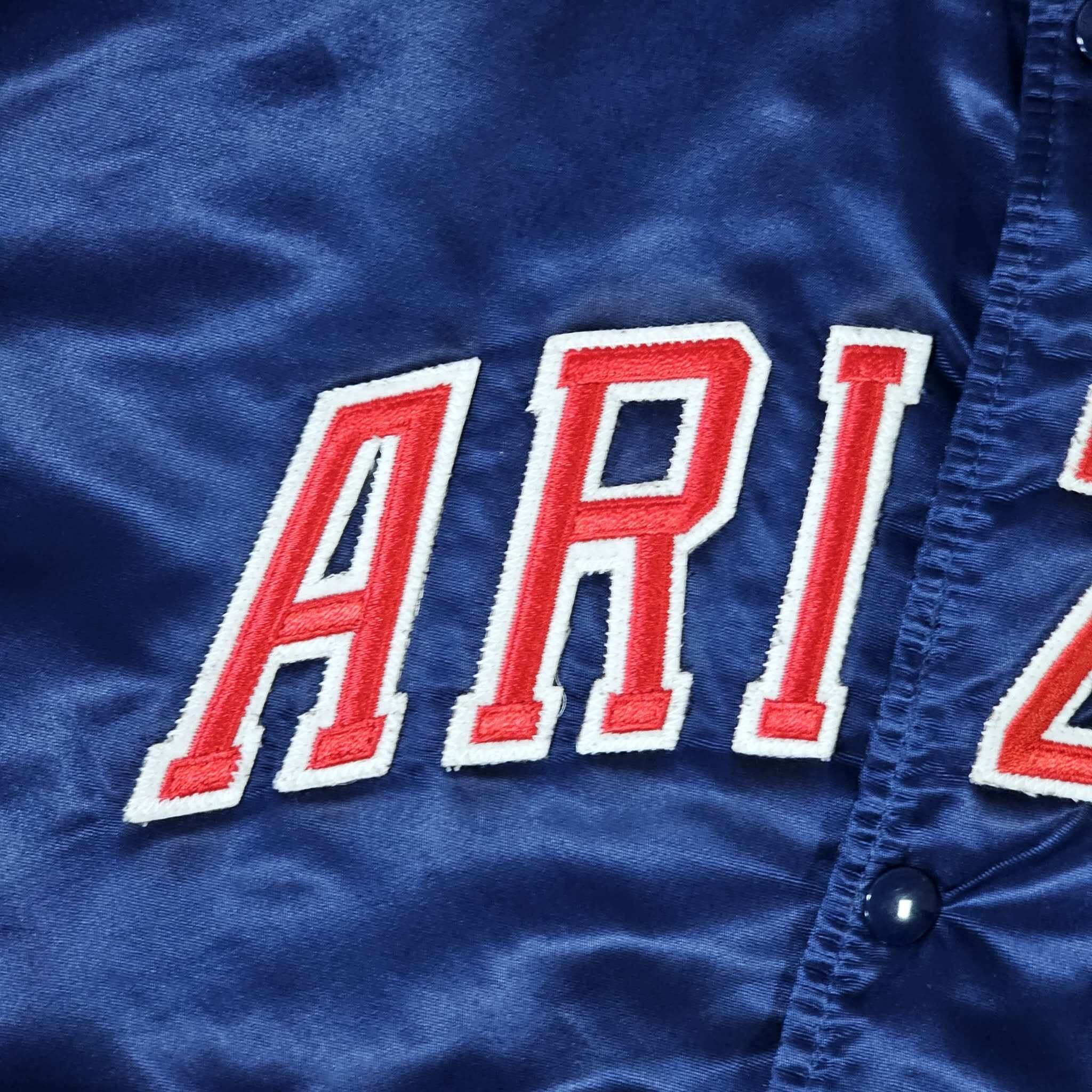 Starter Arizona Wildcats Vintage 80s Starter Satin Bomber Jacket Size US L / EU 52-54 / 3 - 4 Thumbnail