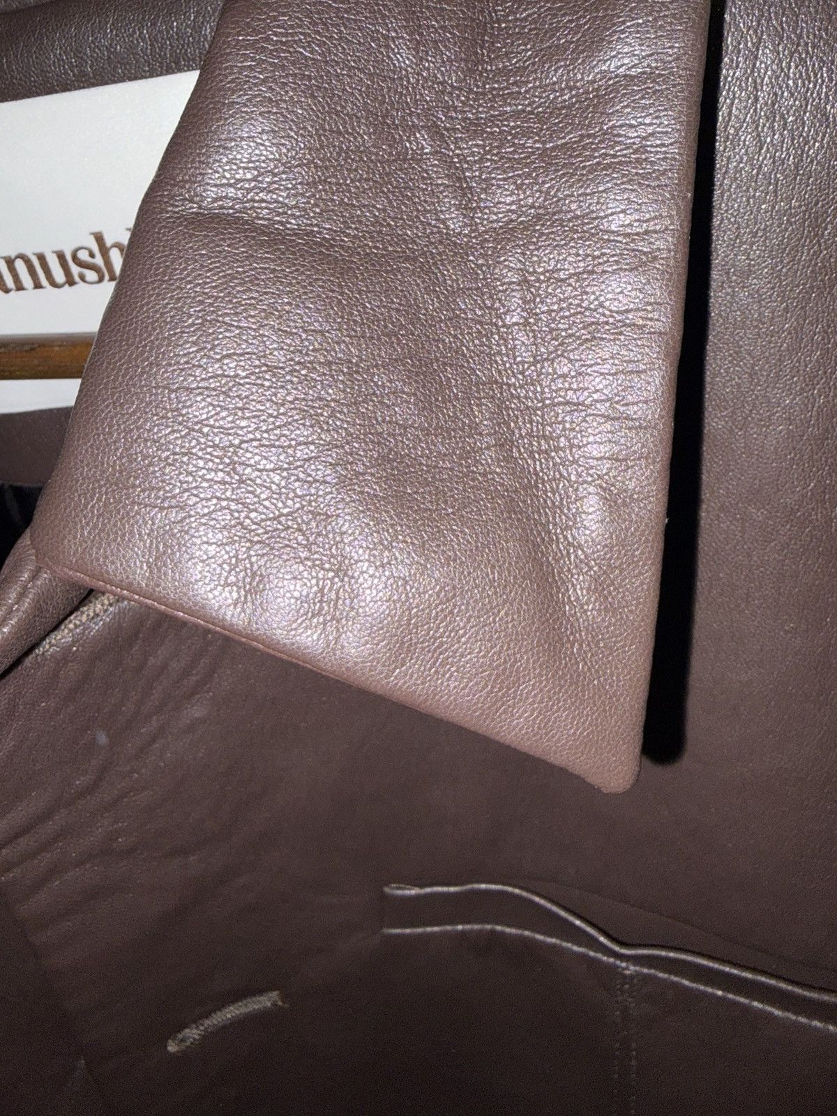 Nanushka SAMPLE Nanushka Danick Regenerated Leather Jacket in Coffee Size US M / EU 48-50 / 2 - 6 Thumbnail