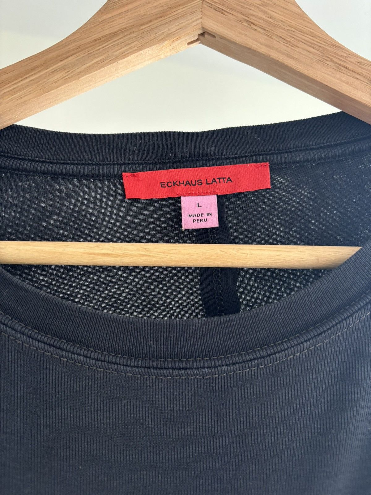 Eckhaus Latta Unisex Lapped Baby Tee - Dip Dye