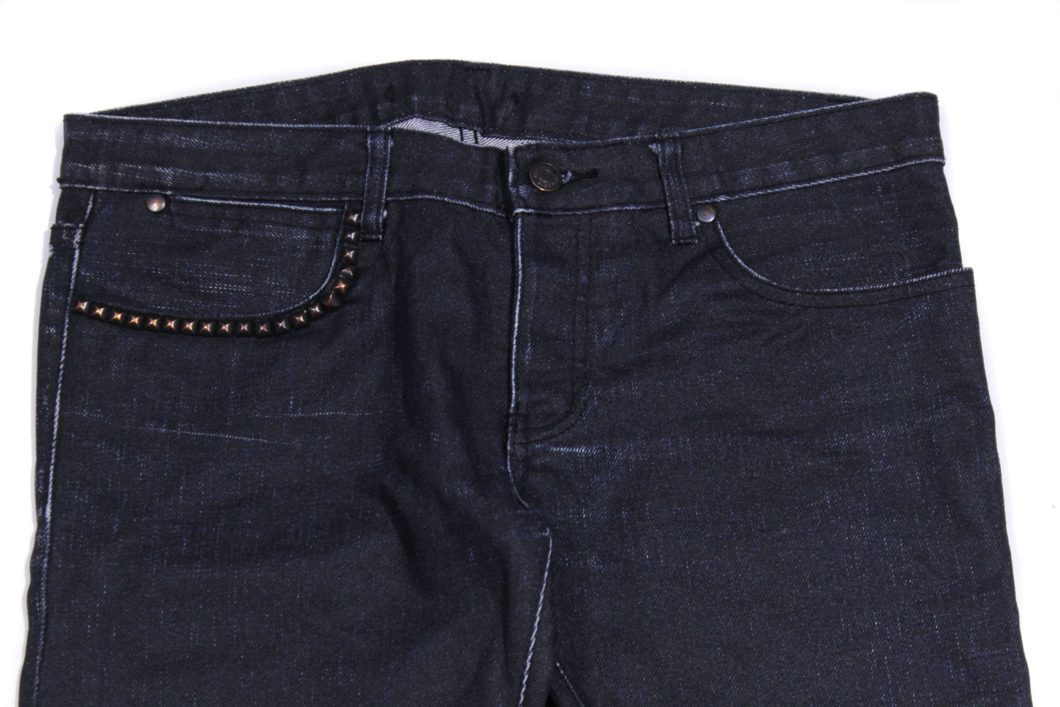 Hysteric Glamour "Waxed" Studded Jeans Size US 32 / EU 48 - 3 Thumbnail