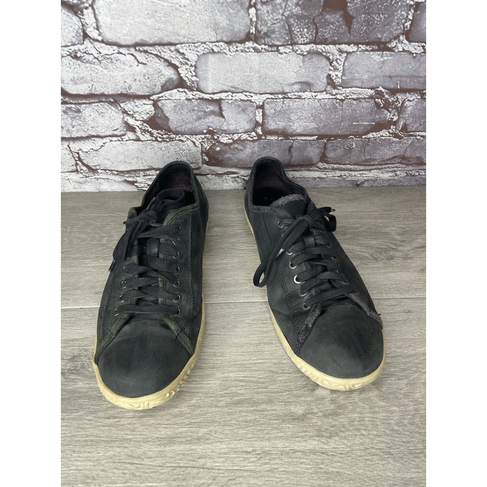 John Varvatos John Varvatos Hattan Black Leather Low Top Lace Sneakers Sho Size US 9 / EU 42 - 14 Thumbnail