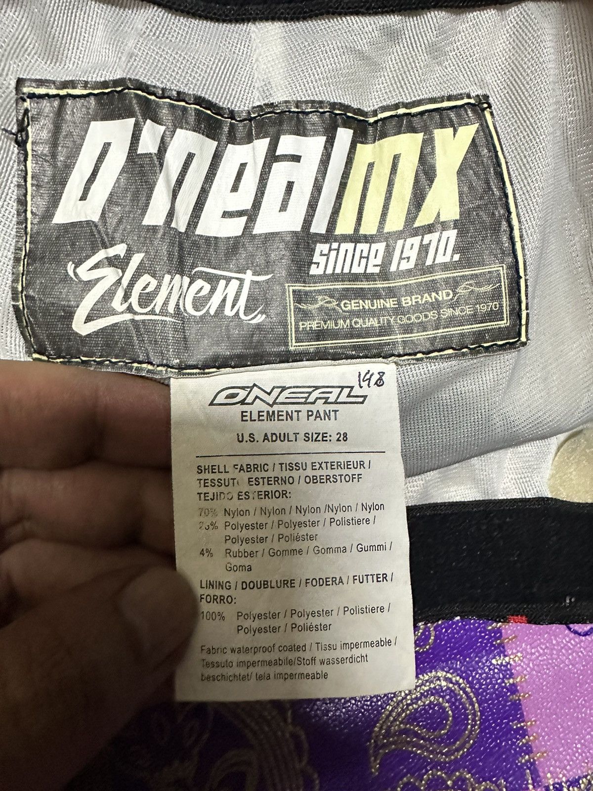 Other Vtg Oneal motocross racing pants Size US 30 / EU 46 - 3 Thumbnail