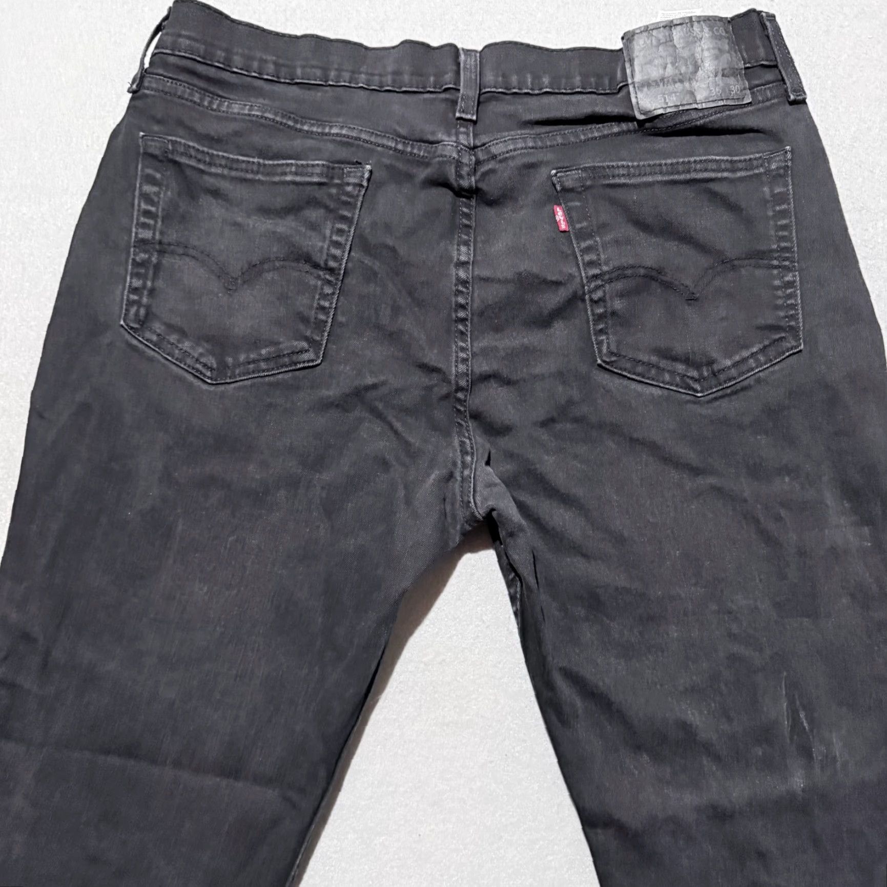 Levi's Levi's 514 Jeans Men Black Mid Rise Classic Zip Fly - 35X30 Size US 35 - 4 Thumbnail