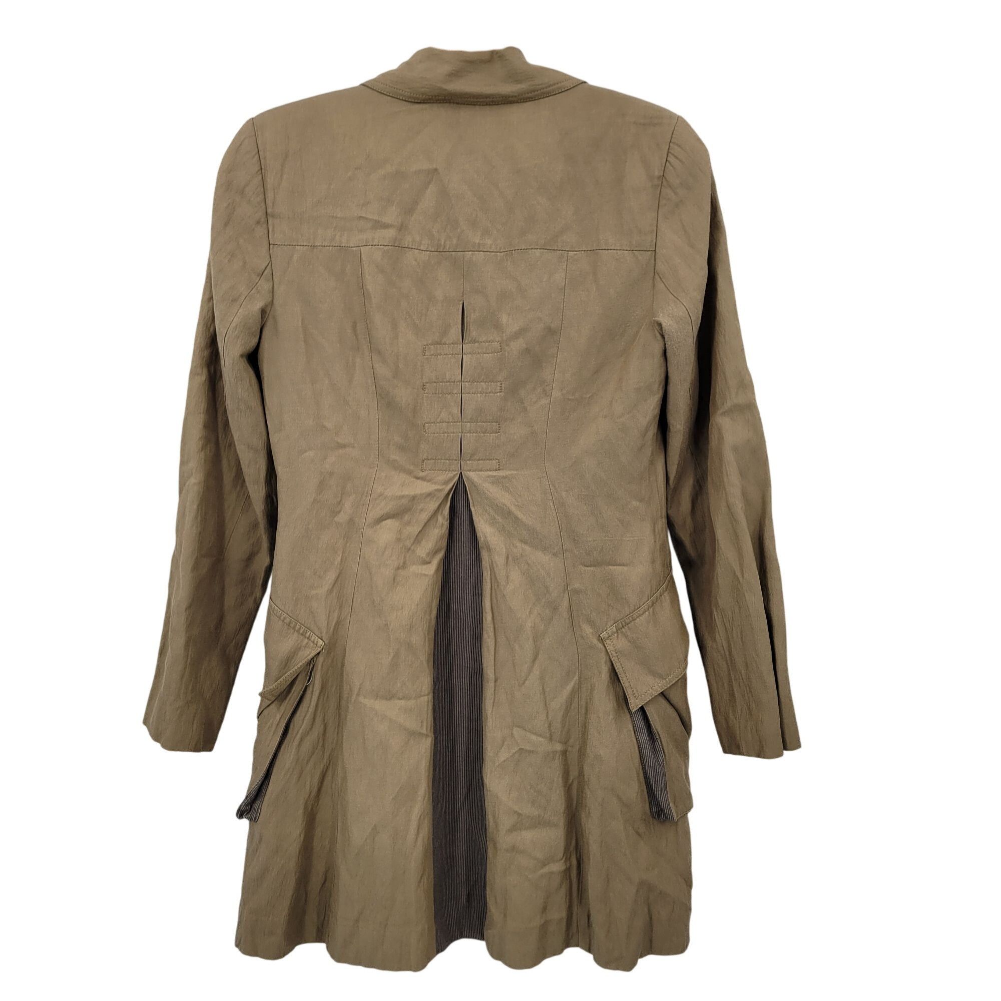 Other CAbi Sz XS Treasure Hunter Brown Flared Long Button Trench C Size XS / US 0-2 / IT 36-38 - 8 Thumbnail