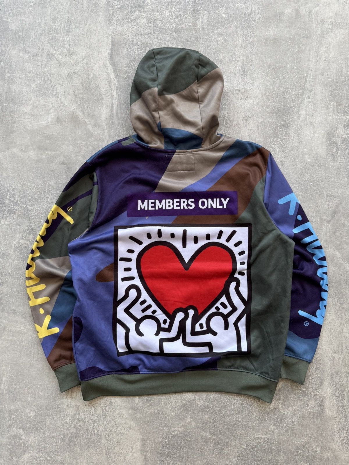 Keith Haring × Members Only Keith Haring X Members DJ Only All-over Print Hoodie Size US L / EU 52-54 / 3 - 7 Thumbnail