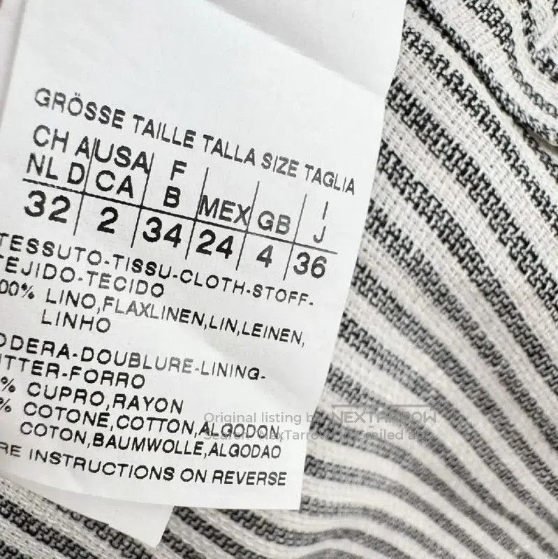 Max Mara MaxMara Striped Women's Coat for Spring and Autumn . Size S / US 4 / IT 40 - 7 Thumbnail