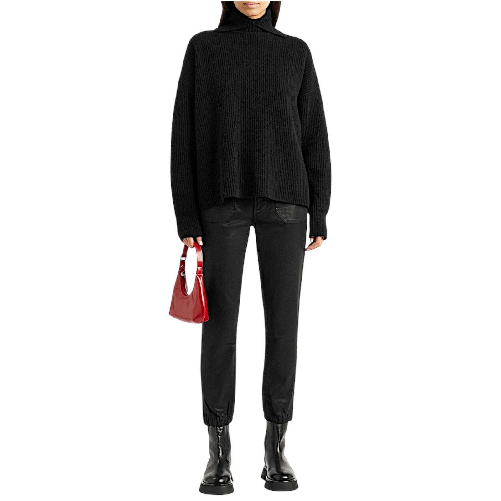 Paige Paige Black Waxed Pants | Size 27 Size 27" / US 4 / IT 40 - 11 Thumbnail