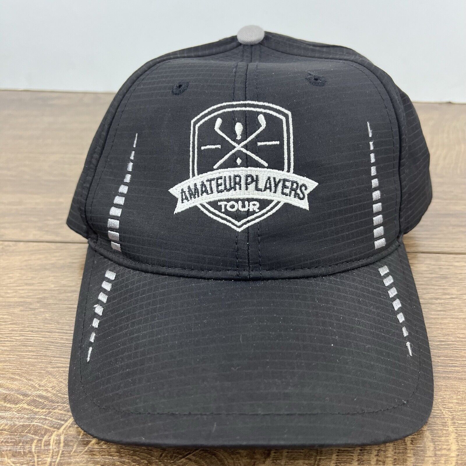 Other Amateur Players Tour Hat Golf Hat Black Hat Adjustable Black Size ONE SIZE - 5 Thumbnail