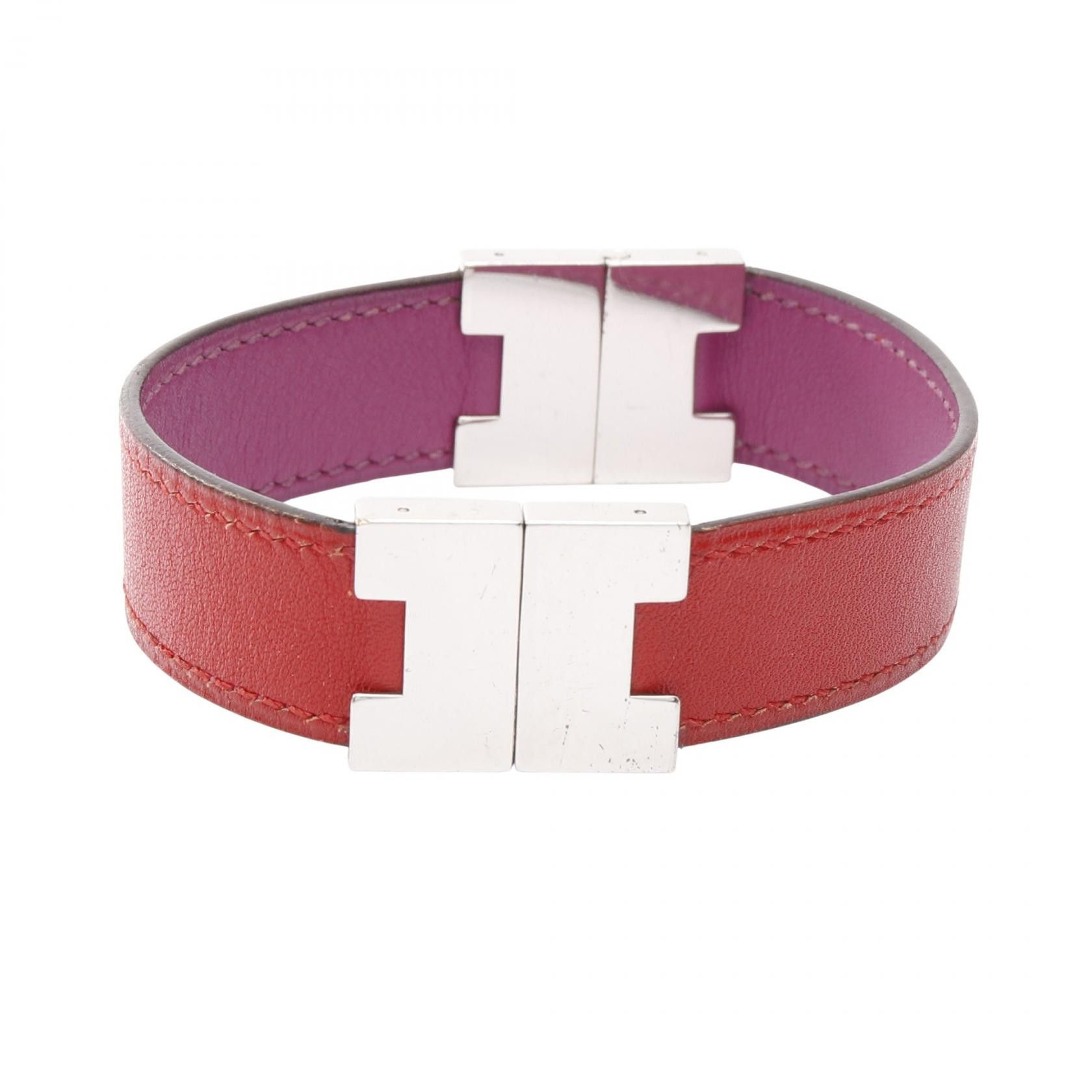 Hermes Hermes Hermes Loulou Stainless Steel Leather Bracelet Metal Bracelet DUTY FREE for USA Size ONE SIZE - 1 Thumbnail
