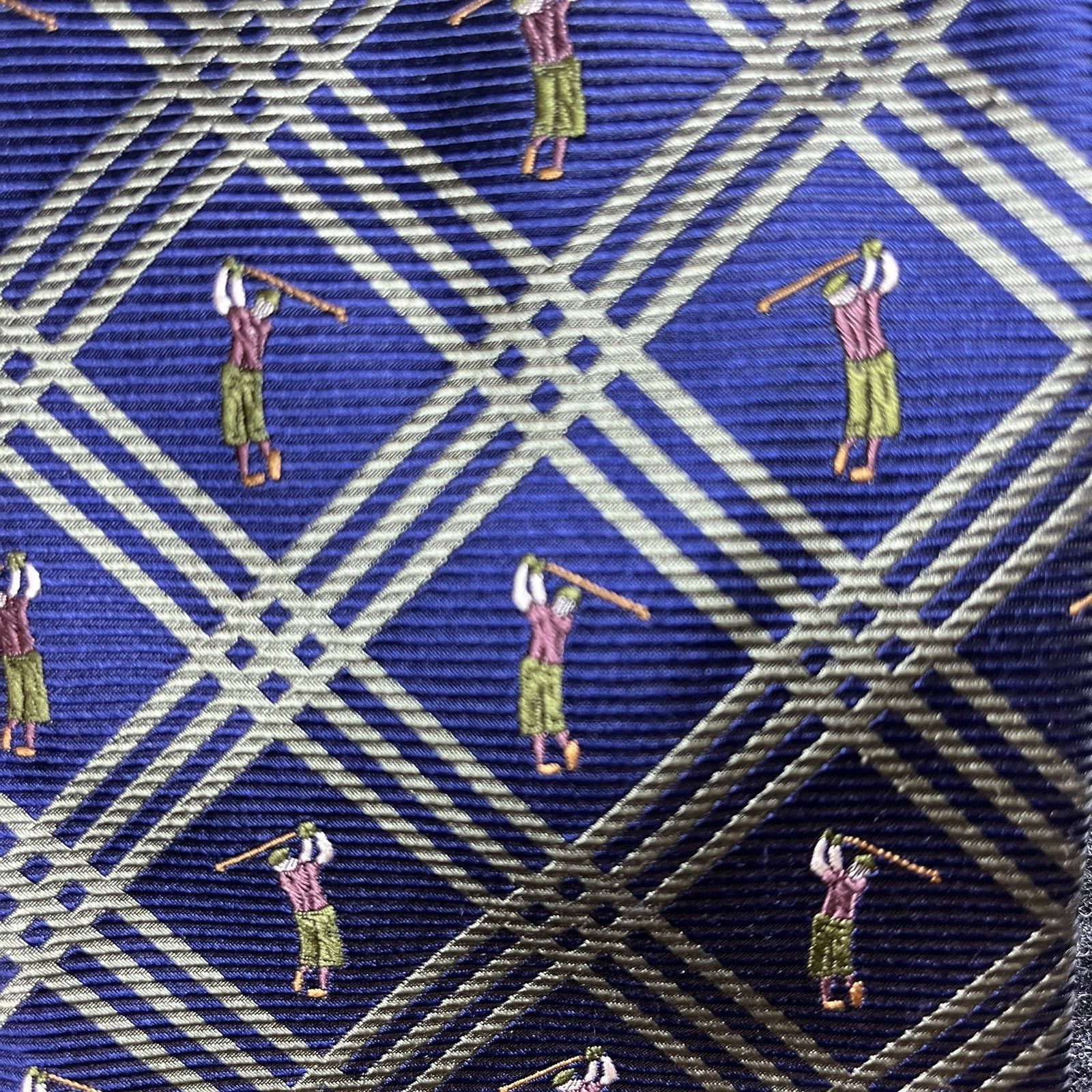 Tommy Bahama Tommy Bahama Silk Tie Lot 3 Golf Print Pineapple Periwinkle Size ONE SIZE - 16 Thumbnail