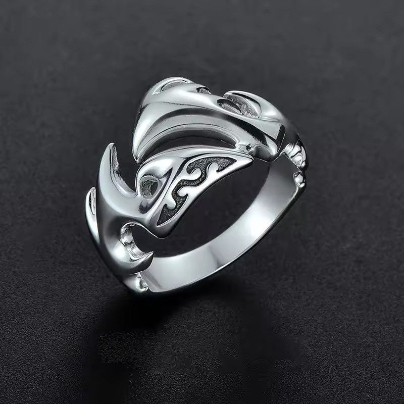 Handmade × Jewelry Ring Flames Modern Art Y2k Size ONE SIZE - 2 Thumbnail