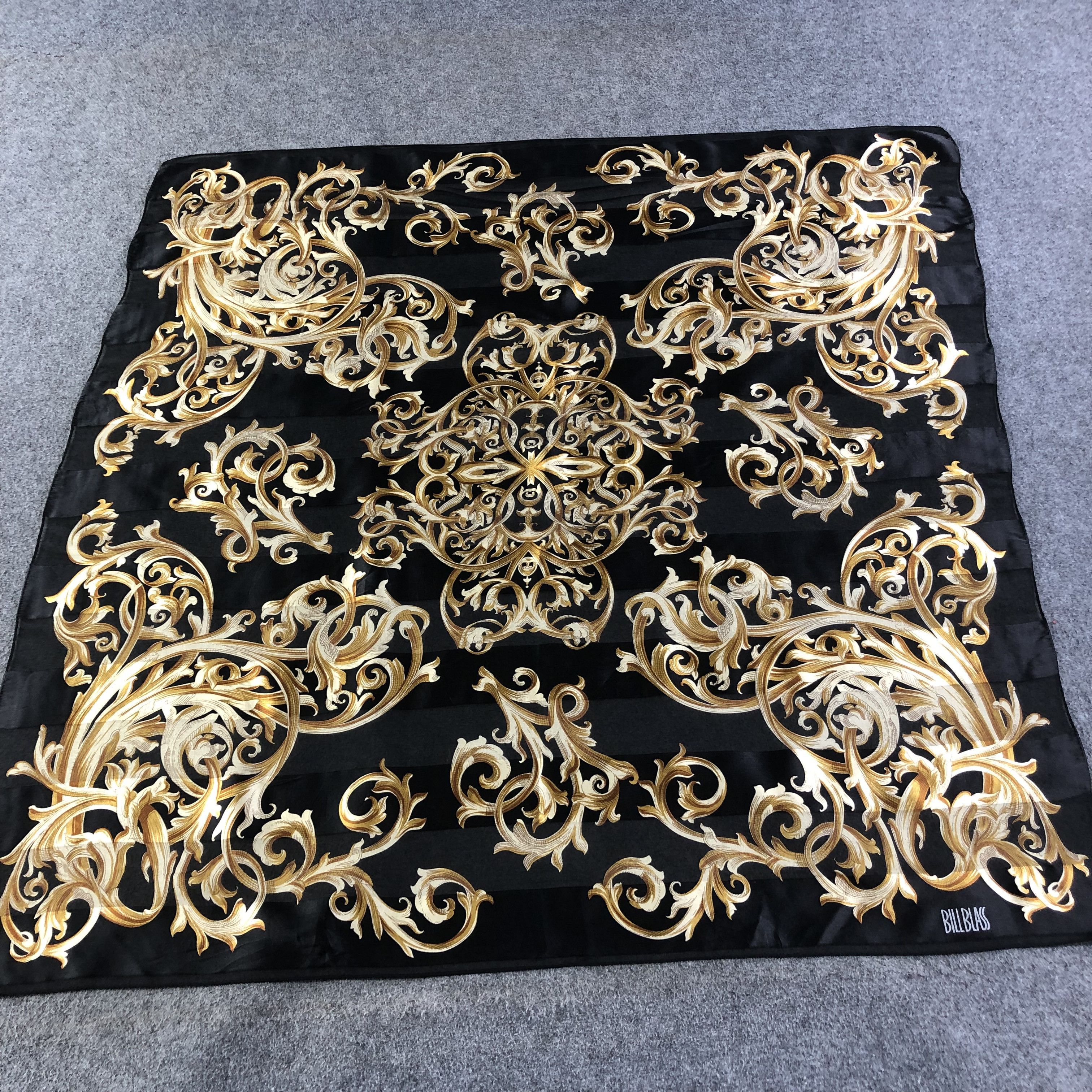 Bill Blass Bill Blass Luxury Baroque Silk Scarf M668 Size ONE SIZE - 1 Thumbnail
