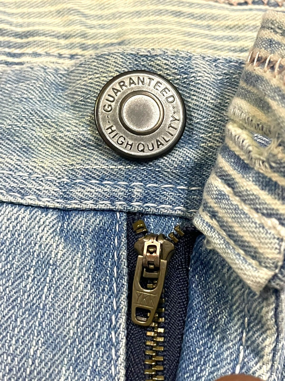 Japanese Brand Vintage Japanese Sick Carpenter Distressed Faded Wash Jeans Size US 31 - 8 Thumbnail