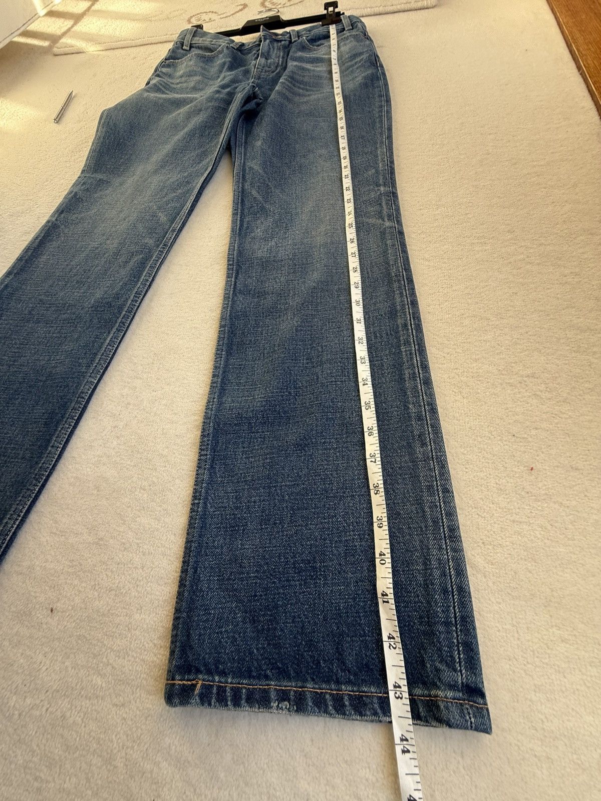 Celine Celine Hedi Slimane Dark union wash Francoise jeans 30 $1200 Size US 30 / EU 46 - 4 Thumbnail
