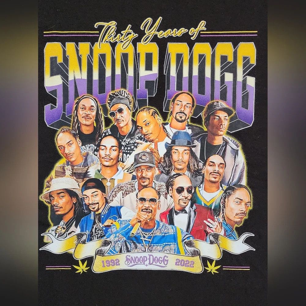Death Row Records × Snoop Dogg Death Row Records XL Graphic Tee Thirty Years of Snoop Dog Size US L / EU 52-54 / 3 - 2 Thumbnail