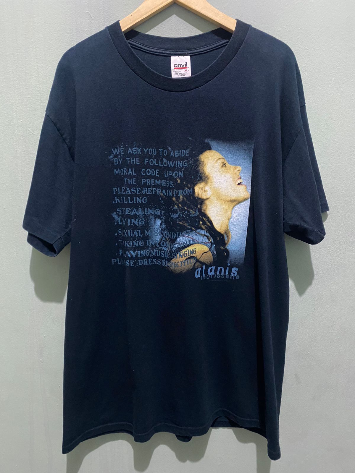Band Tees Vintage 90s Alanis Morissette Size US XL / EU 56 / 4 - 1 Thumbnail