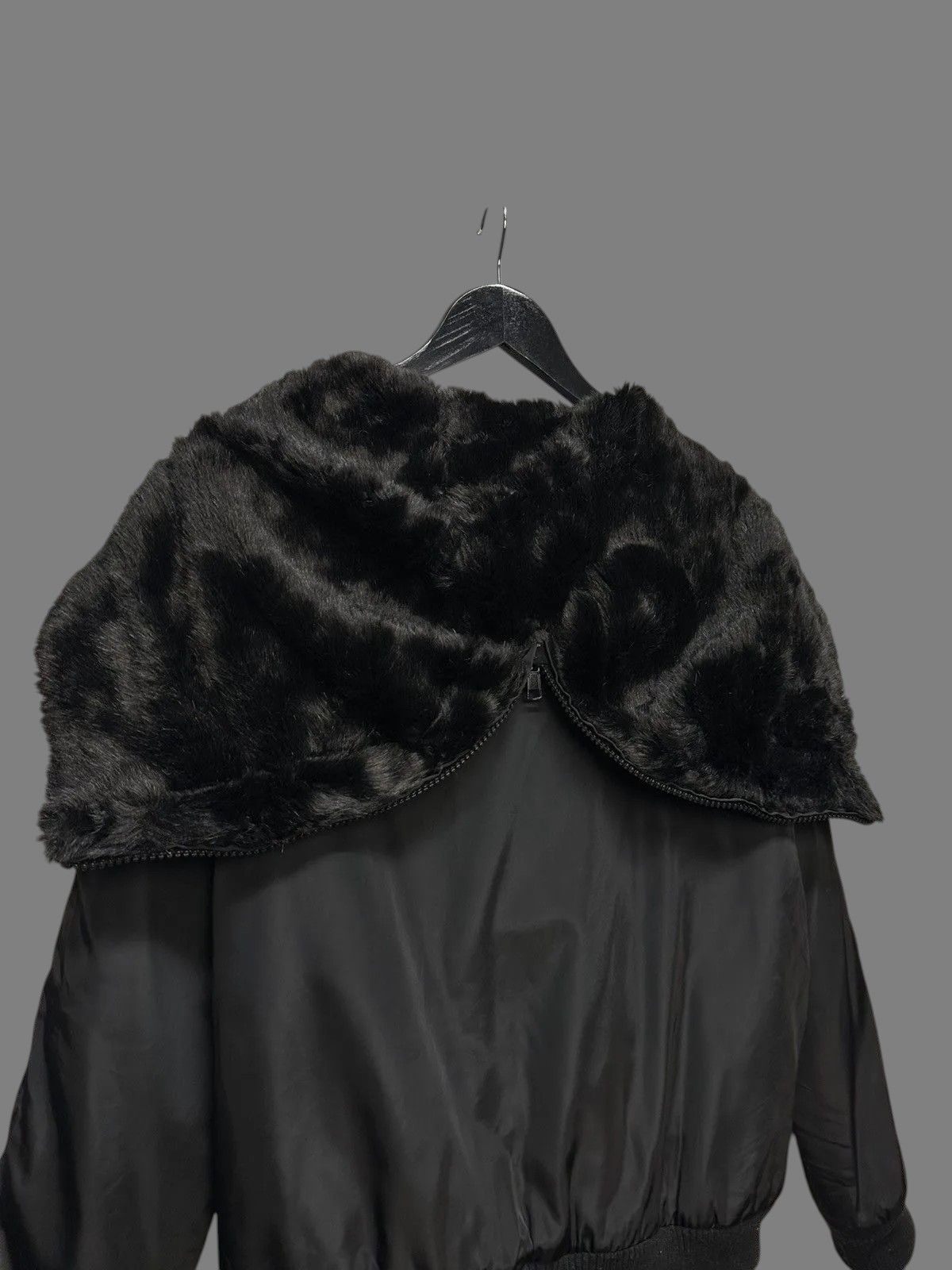 If Six Was Nine FUR JACKET JAPAN Black Cropped Jacket Women’s Modern Style Size M / US 6-8 / IT 42-44 - 9 Thumbnail