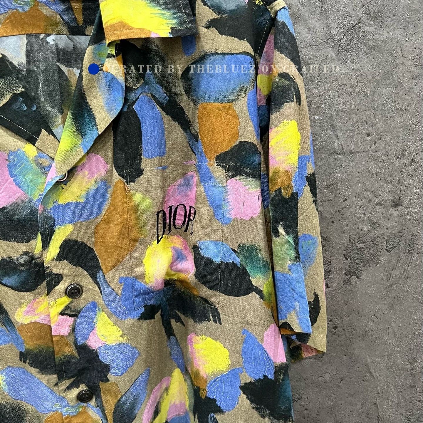 Dior Dior Floral Graffiti Short Sleeve Shirt Size US M / EU 48-50 / 2 - 3 Thumbnail