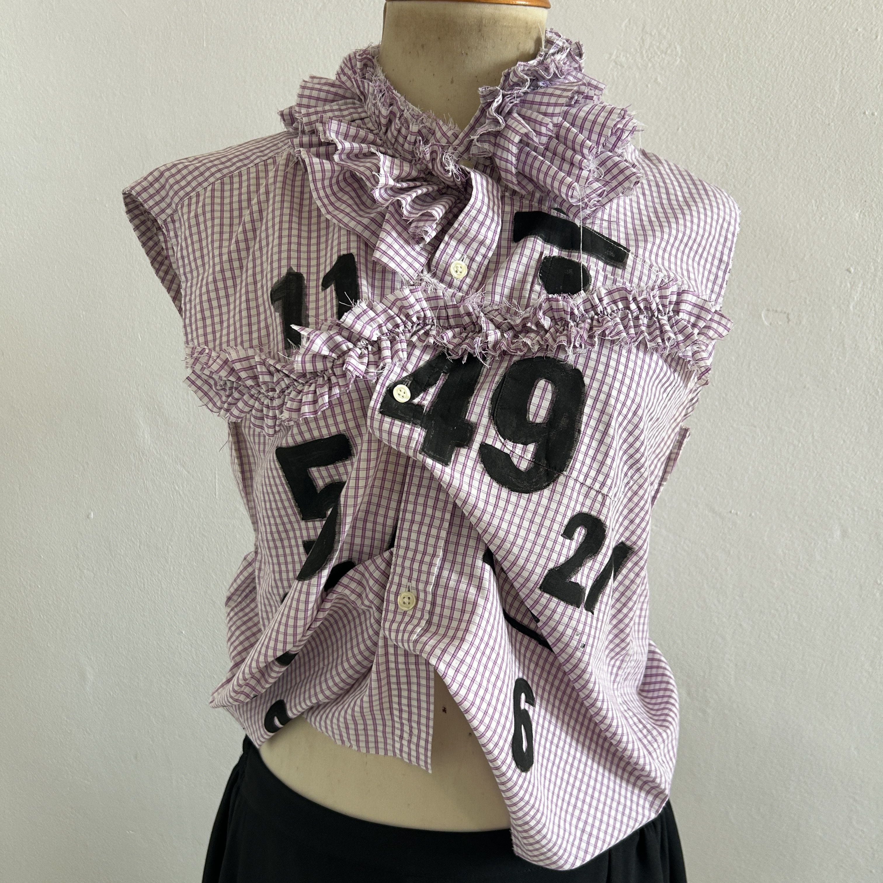 Custommade Hand-Painted Math Equation Skirt Set Size XL / US 12-14 / IT 48-50 - 11 Thumbnail