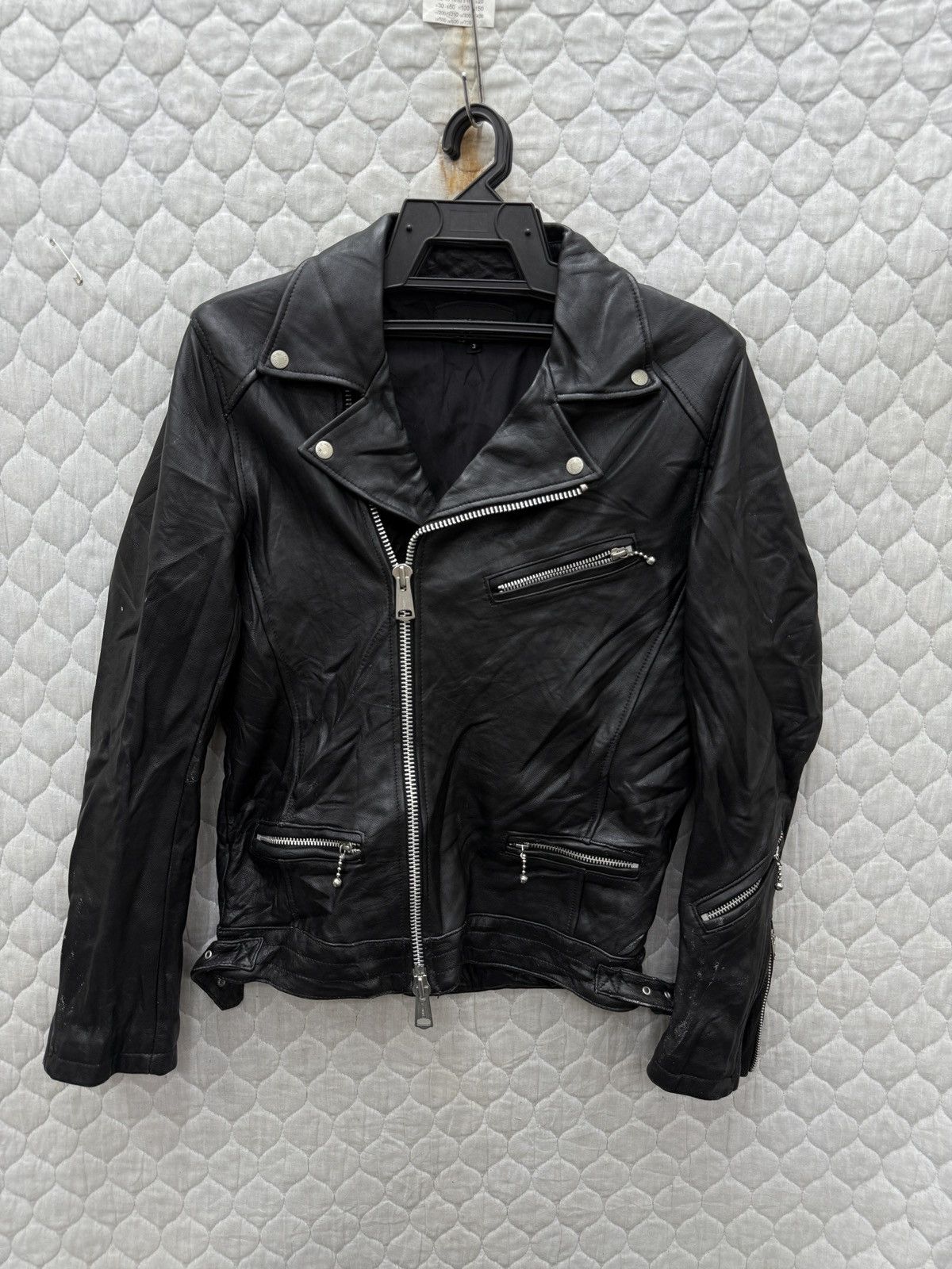 🔥🔥🔥ARCHIVE JACROSE DOUBLE COLLAR LEATHER PUNK JACKET