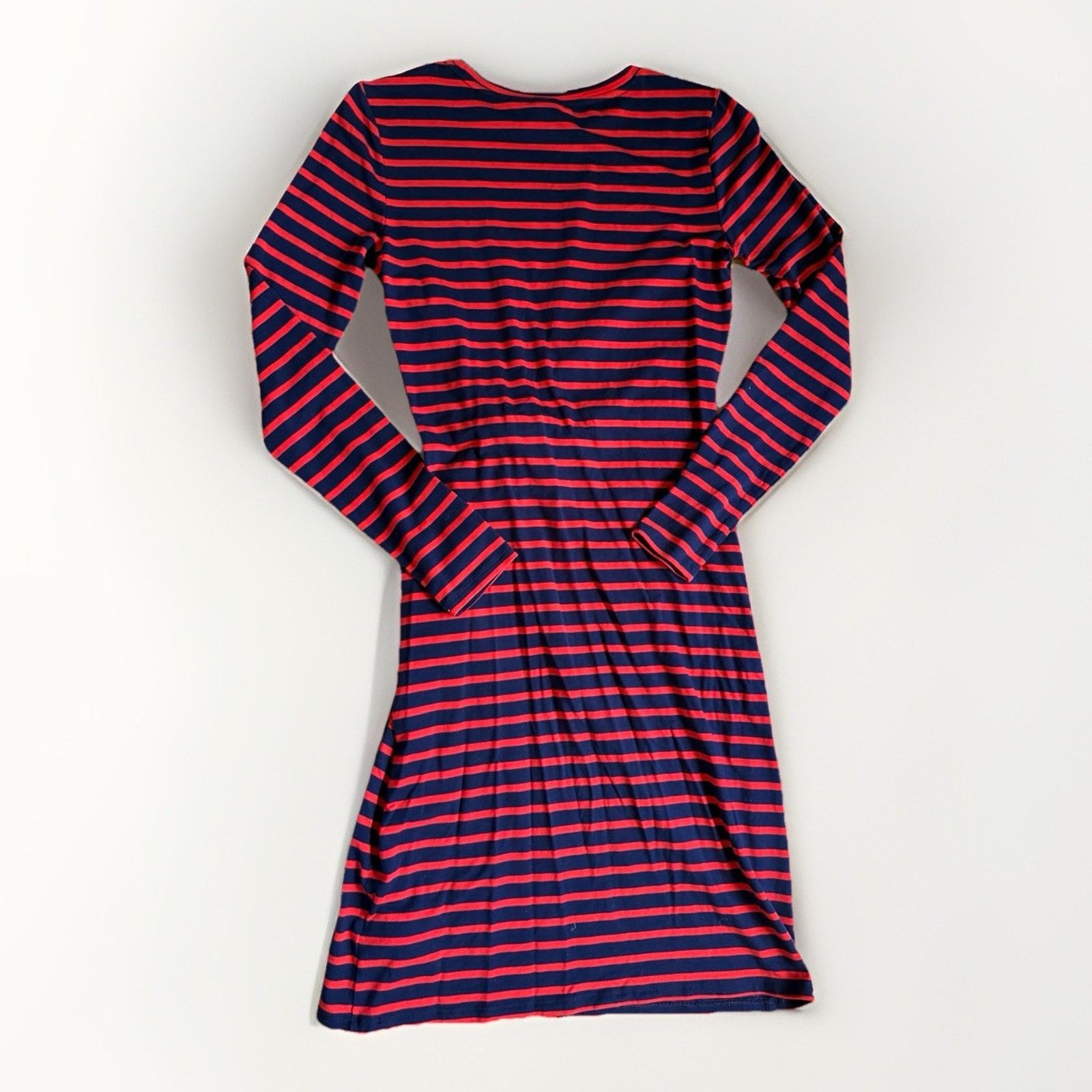 Gap GAP Women XS Tall Red Navy Stripe Long Sleeve Soft Spun Midi Size XS / US 0-2 / IT 36-38 - 4 Thumbnail
