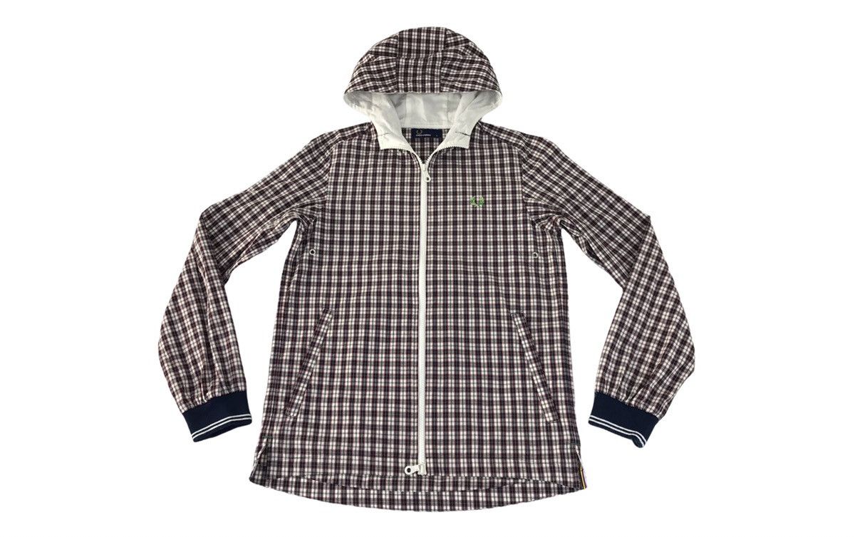 Fred Perry Bomber Jacket Fred Perry Design Plaid Zipper Hoodie Size US S / EU 44-46 / 1 - 1 Thumbnail