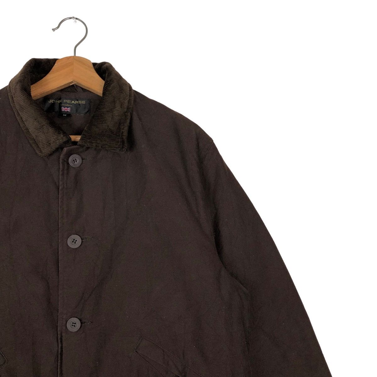 Japanese Brand 🔥Rich Brown Vtg Chore Jacket Quilted John Pearse London Size US M / EU 48-50 / 2 - 6 Thumbnail