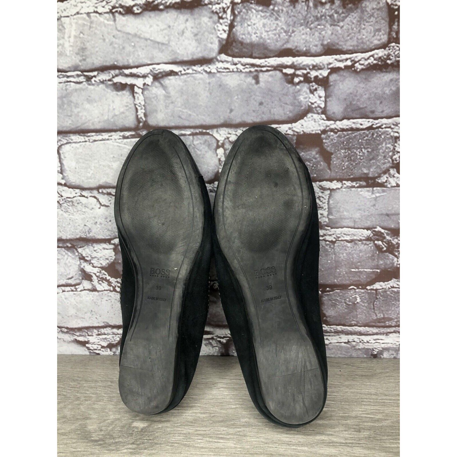 Hugo Boss Boss Hugo Boss Black Suede Leather Ballerina Flats Shoes Wom Size US 8.5 / IT 38.5 - 18 Thumbnail