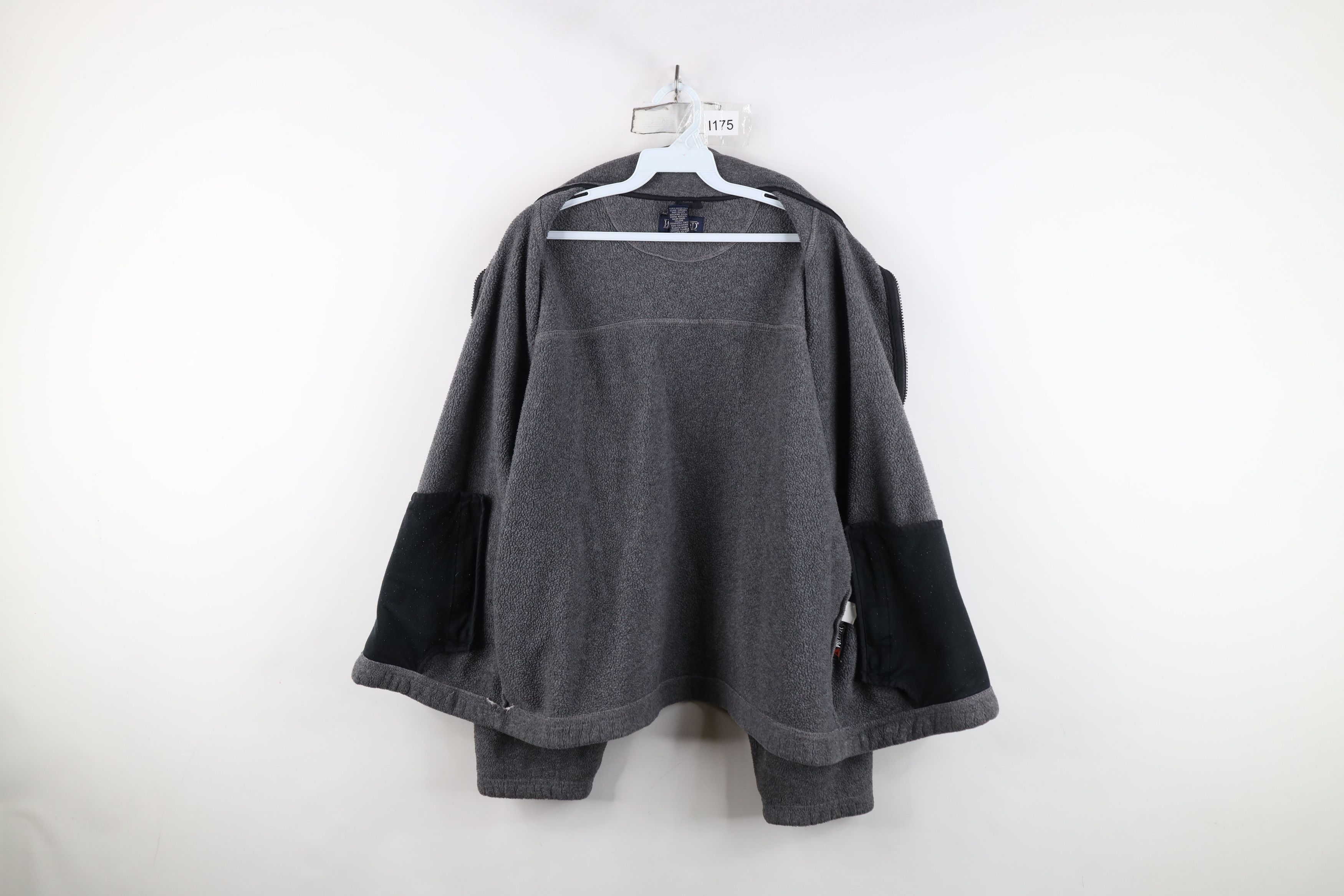 Lands' End Vintage 90s Lands End Blank Boxy Fit Fleece Jacket USA Size US L / EU 52-54 / 3 - 10 Thumbnail