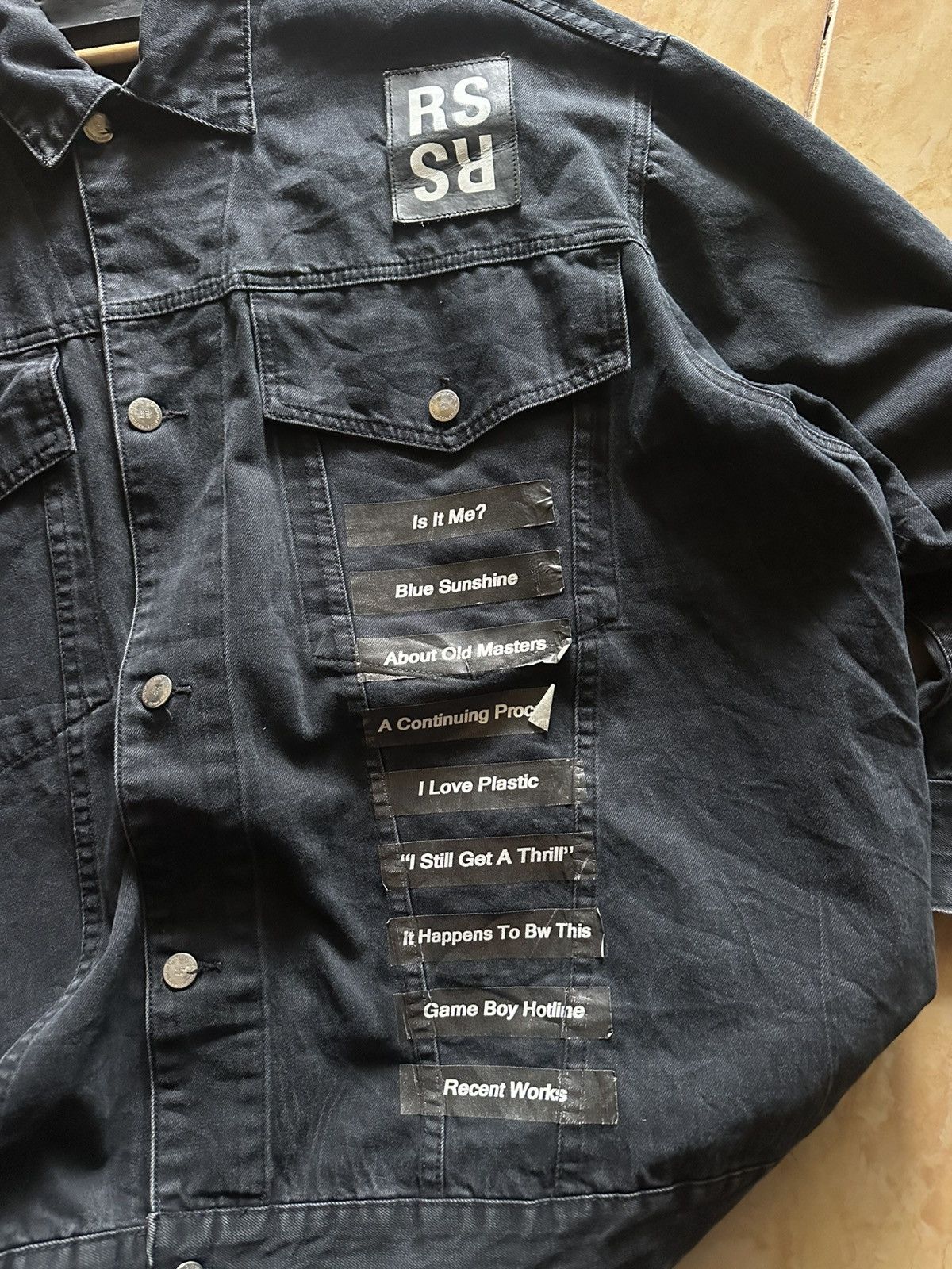 Raf Simons Raf Simons x Peter Saville SS18 Oversize Denim Jacket Black Size US S / EU 44-46 / 1 - 6 Thumbnail