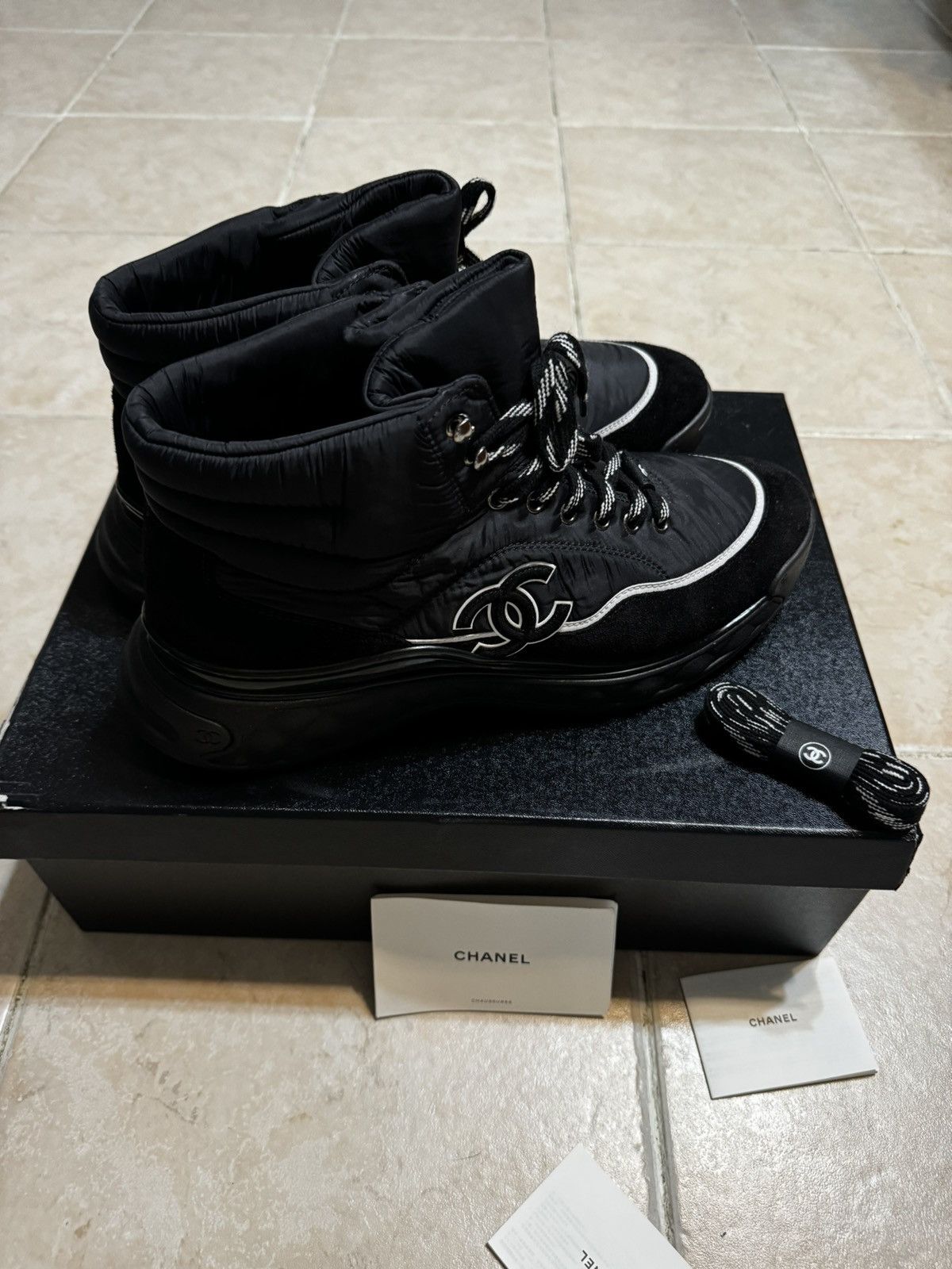 Chanel sneaker boots deals