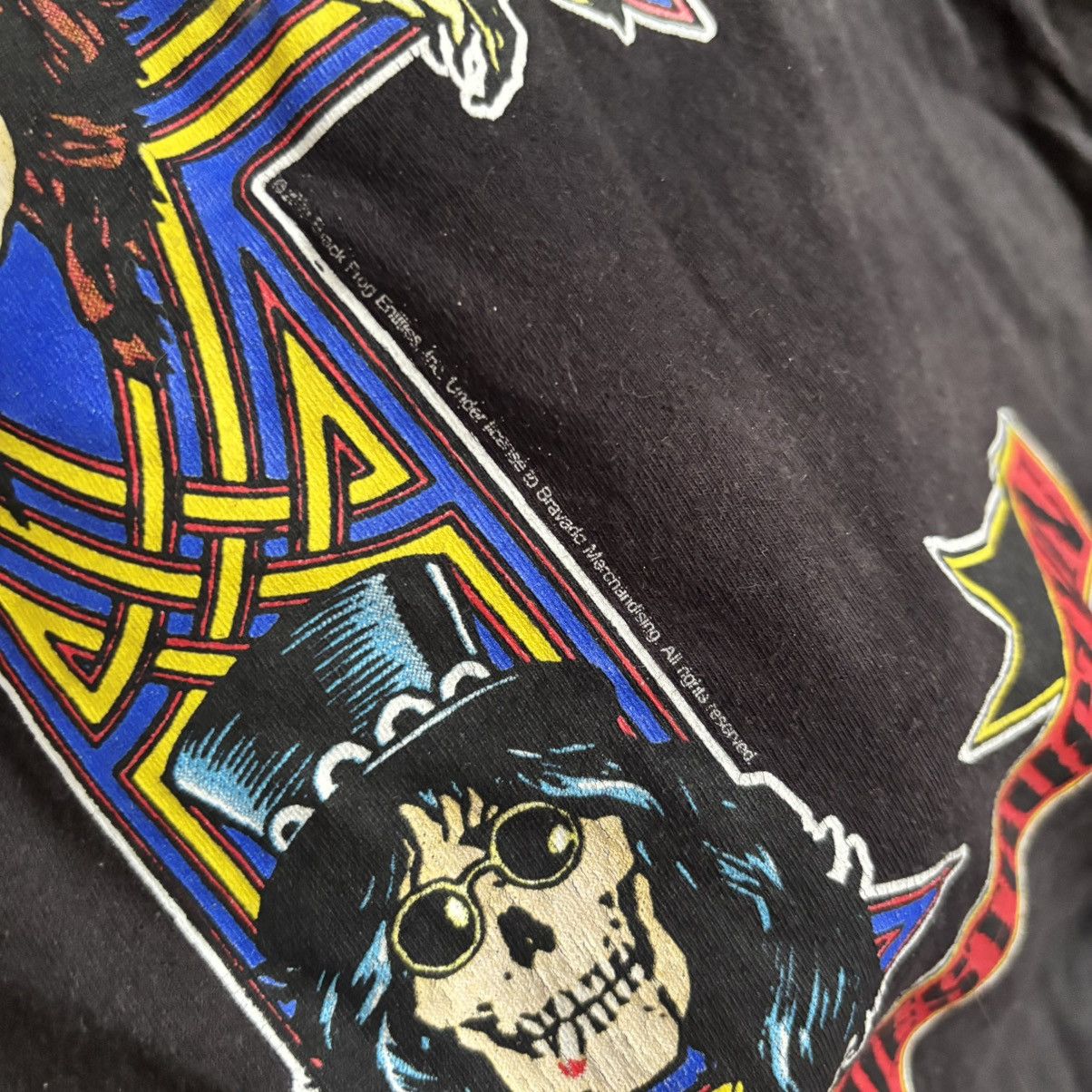 Band Tees Guns N Roses T-Shirt Punk Grunge ERD Rock Tee Back Print Size US XL / EU 56 / 4 - 6 Thumbnail