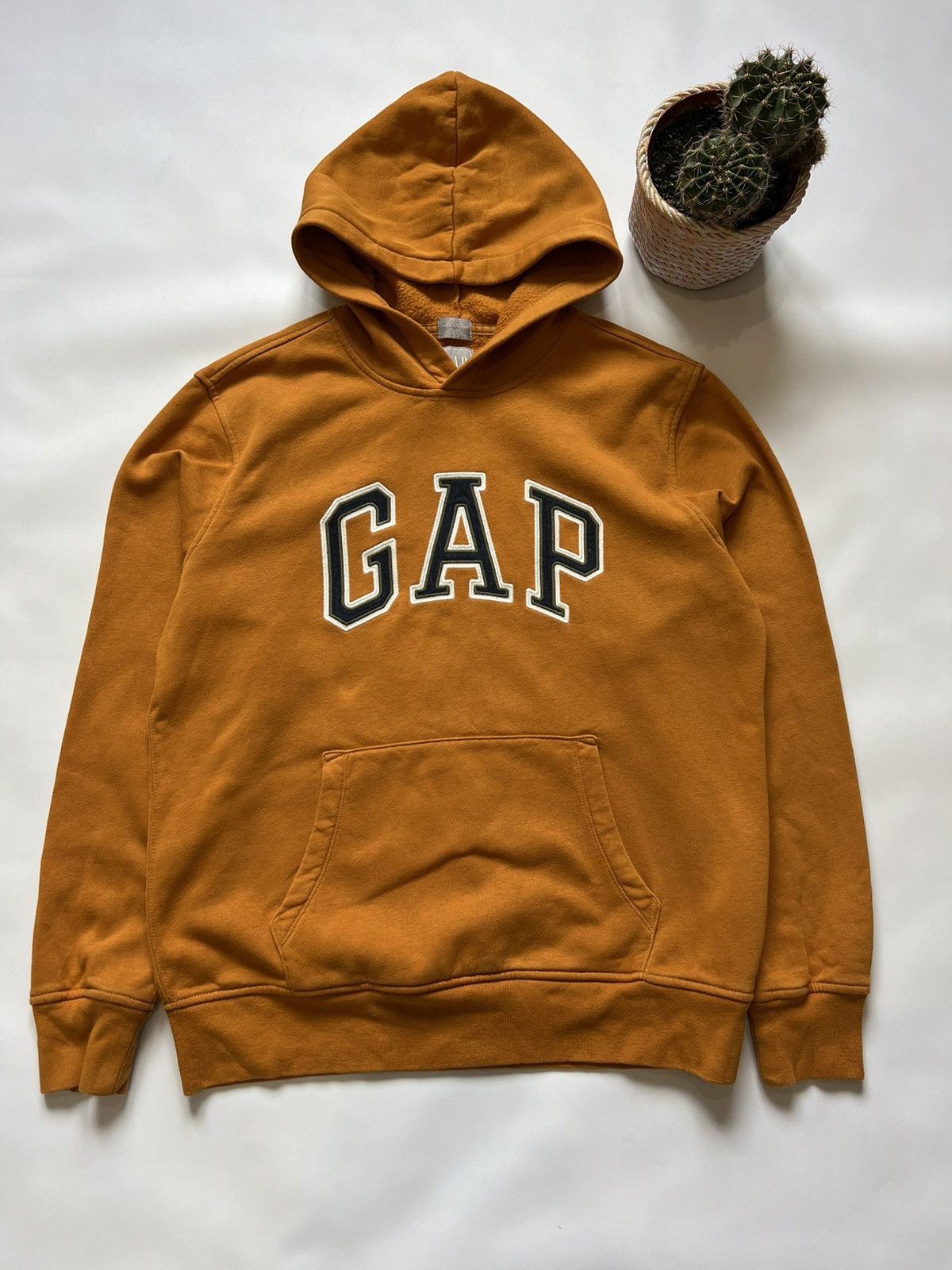 Gap Gap Vintage Hoodie Yellow Mens Basic Size US M / EU 48-50 / 2 - 1 Thumbnail