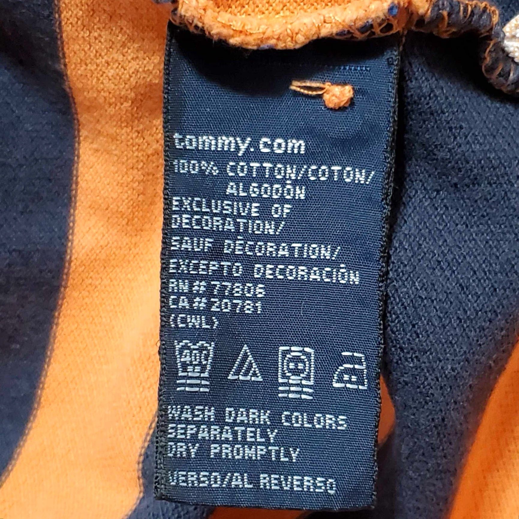 Tommy Hilfiger VINTAGE Tommy Hilfiger Polo Shirt Mens Large Orange 90s Short Sleeve Rugby Polo Shirt Mens Orange L Size US L / EU 52-54 / 3 - 7 Thumbnail