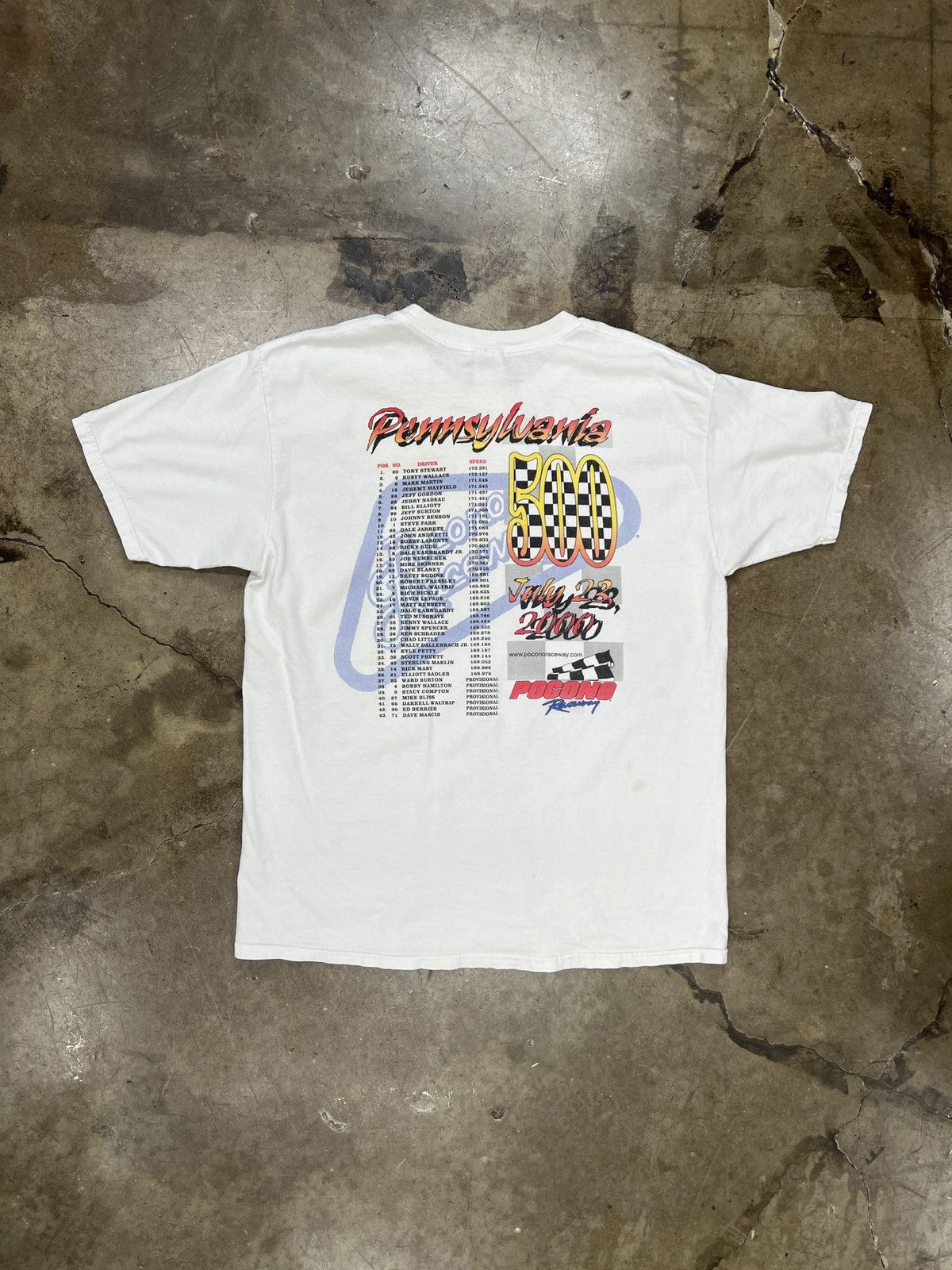 NASCAR × Vintage Vintage 2000 Pennsylvania Pocono Speed Times Racing Tee XL Size US XL / EU 56 / 4 - 5 Thumbnail