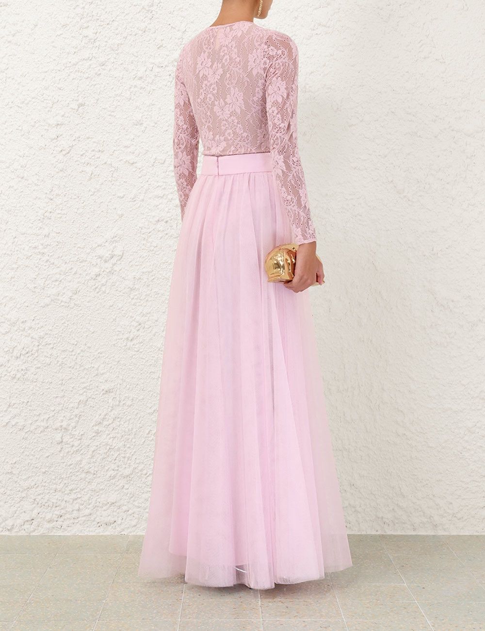 Zimmermann oc11z0226 Tulle Skirt In Pink Size 32" / US 10 / IT 46 - 4 Thumbnail