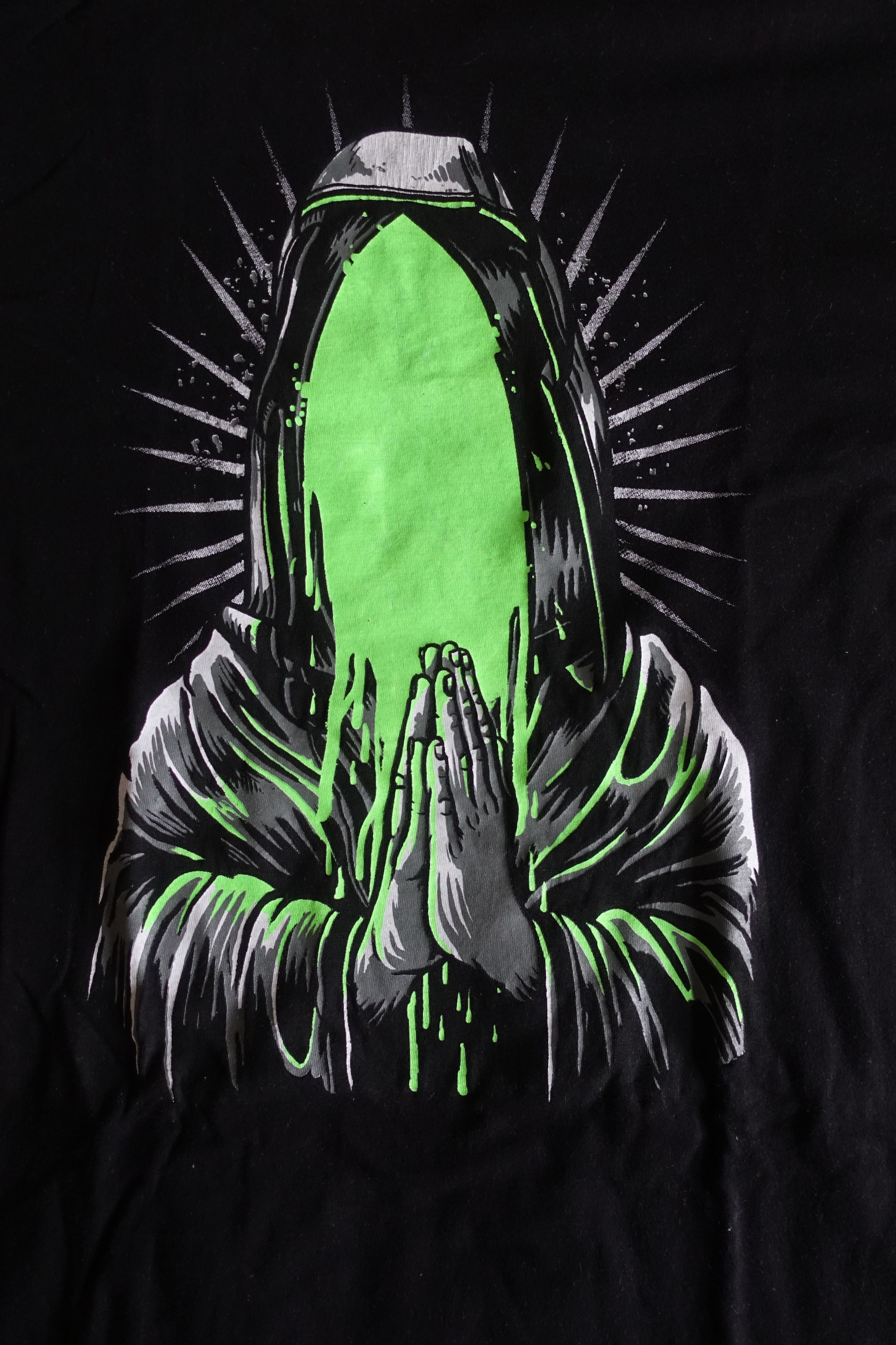 Band Tees Slime Prayer Holy Mary T-Shirt Streetwear Gothic Metal Size US XL / EU 56 / 4 - 2 Thumbnail