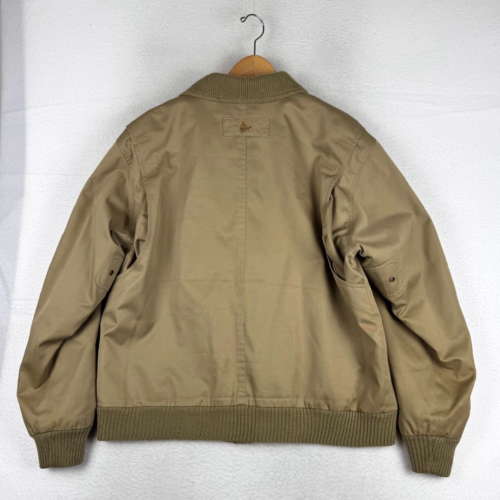 Vintage VINTAGE Mighty Mac Mens Large Brown Flannel Lined Work Wear Jacket Coat Bomber Size US L / EU 52-54 / 3 - 5 Thumbnail
