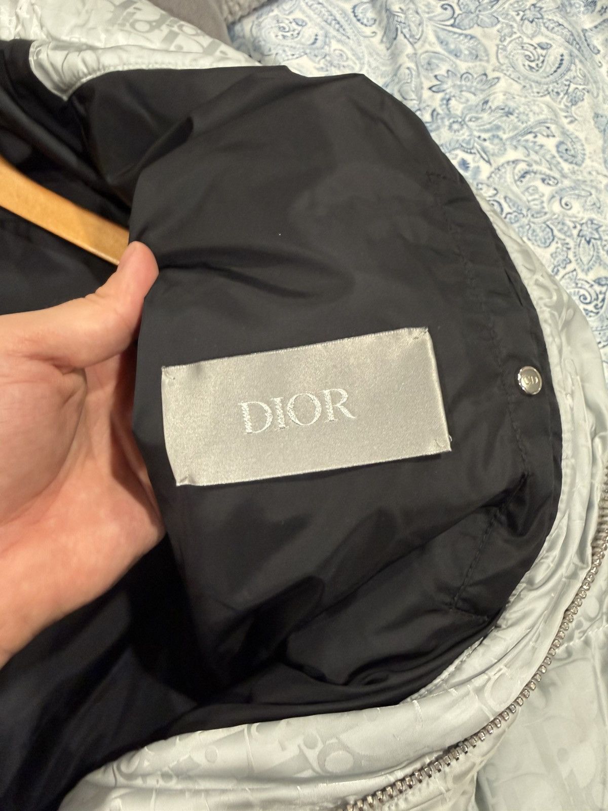 Dior Dior Silver Oblique Puffer Jacket Size US S / EU 44-46 / 1 - 10 Thumbnail