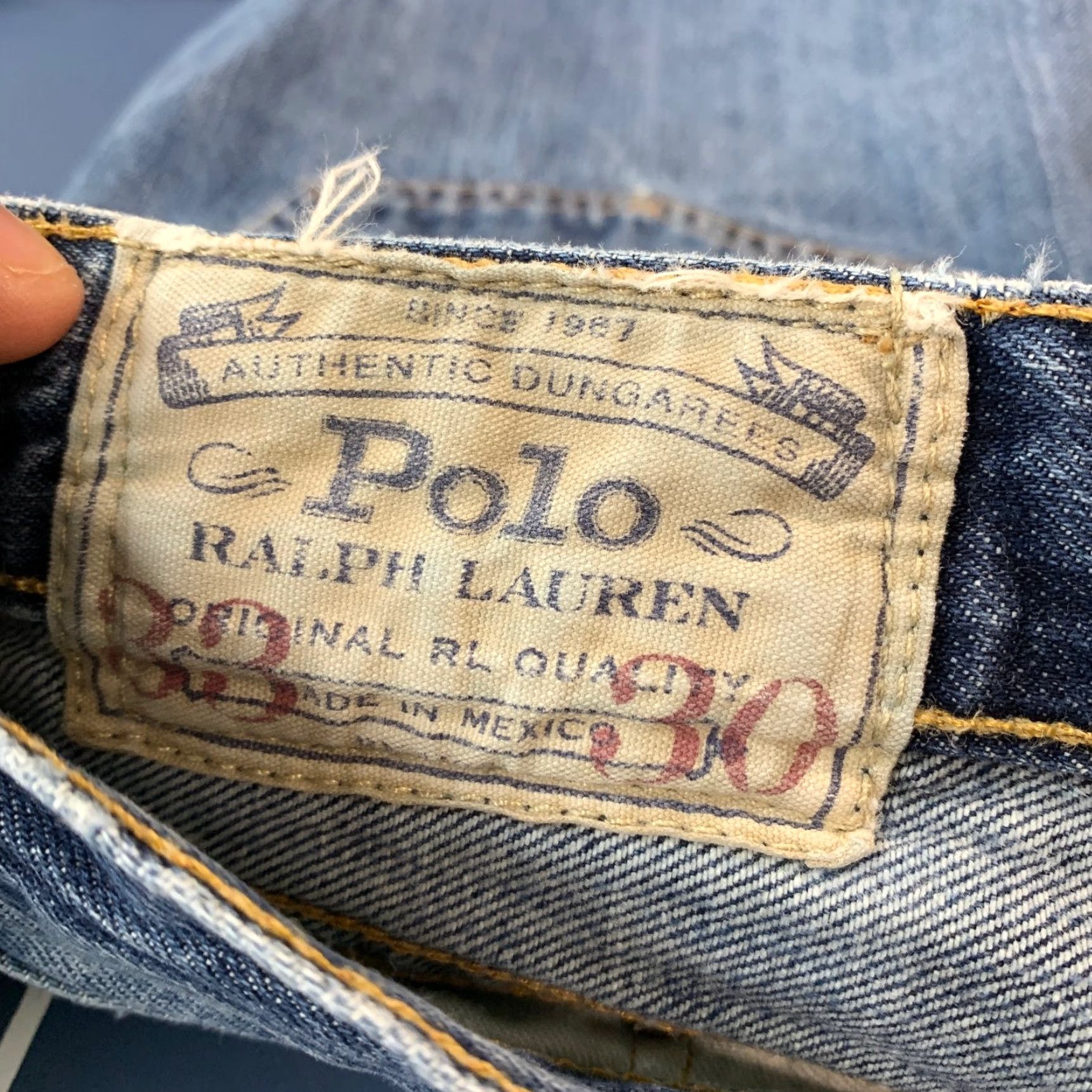Polo Ralph Lauren Polo Ralph Lauren Jeans Mens Blue Straight Bootcut Zip 33x30 Denim 5-Pocket Dungarees Regular Fit Standard Size Mens Jeans Blue Polo Ralph Lauren Size US XS / EU 42 / 0 - 2 Thumbnail