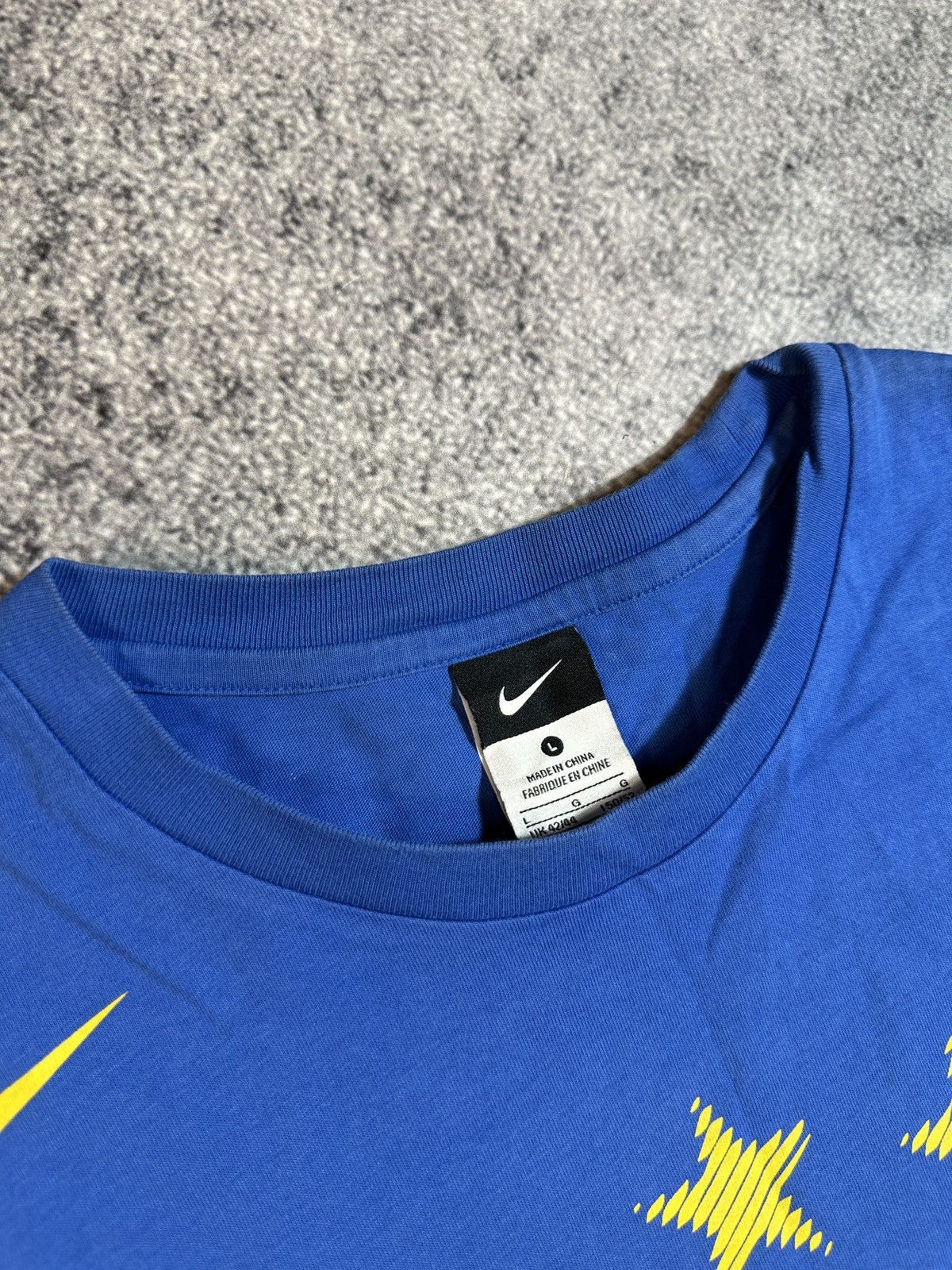 Nike × Vintage Vintage Nike Brazil Soccer T-shirt Blokecore Style Rare L Size US L / EU 52-54 / 3 - 4 Thumbnail