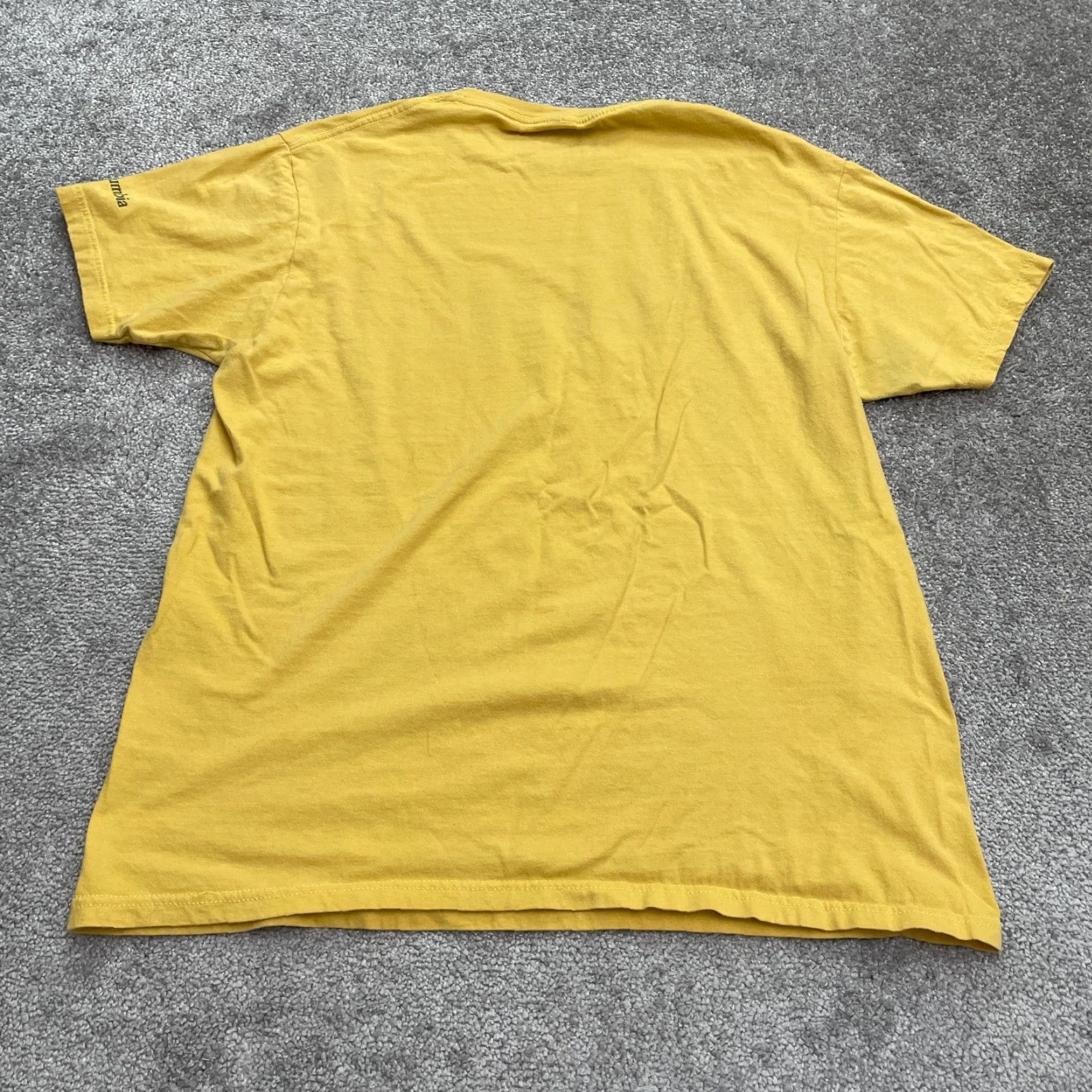 Vintage Columbia Shirt Adult Large Yellow Graphic Cotton Crew Neck Short Sleeve Logo Mens Size US L / EU 52-54 / 3 - 2 Thumbnail