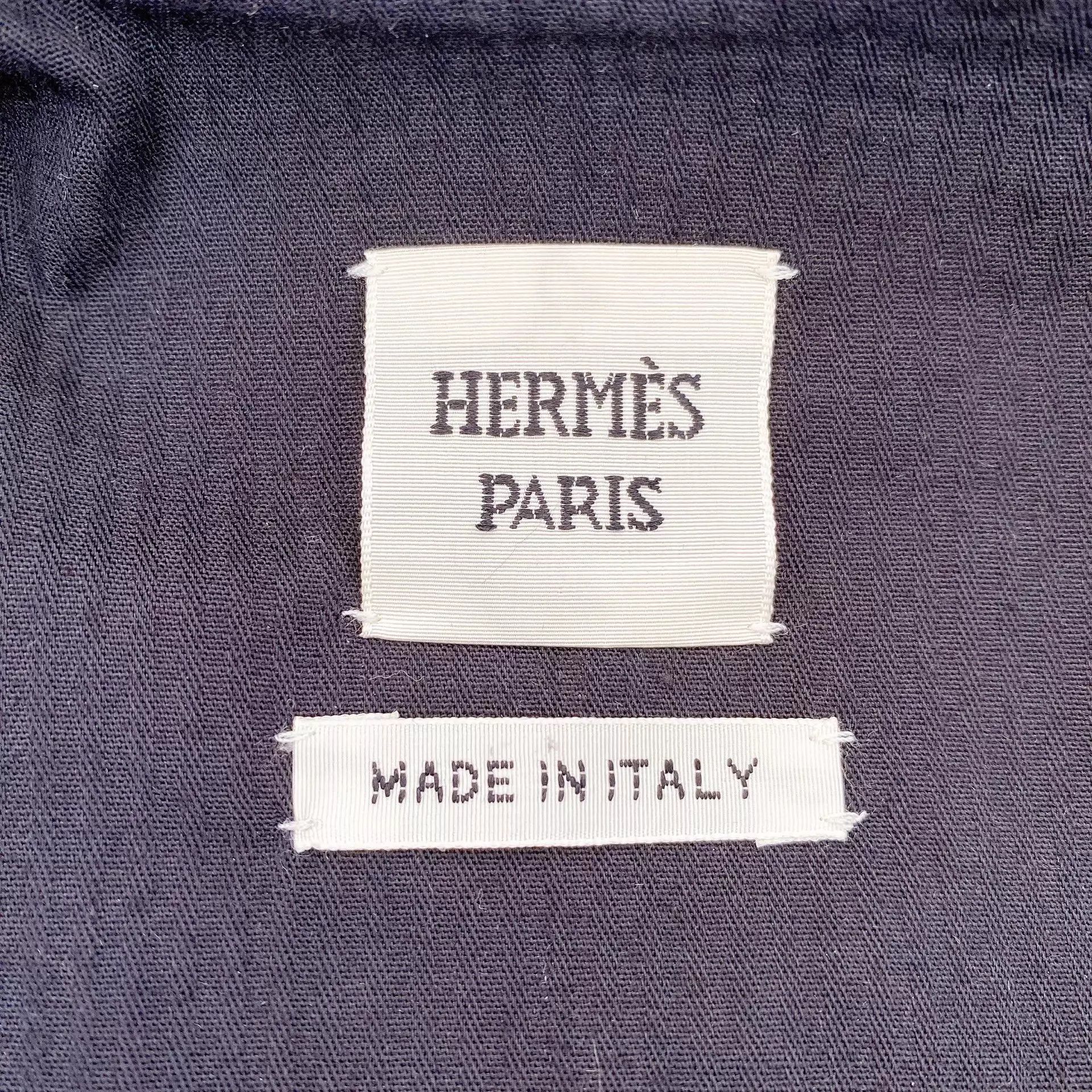 Hermes Hermes Dark Denim Suit 40 Top 38 Skirt Size M / US 6-8 / IT 42-44 - 8 Thumbnail