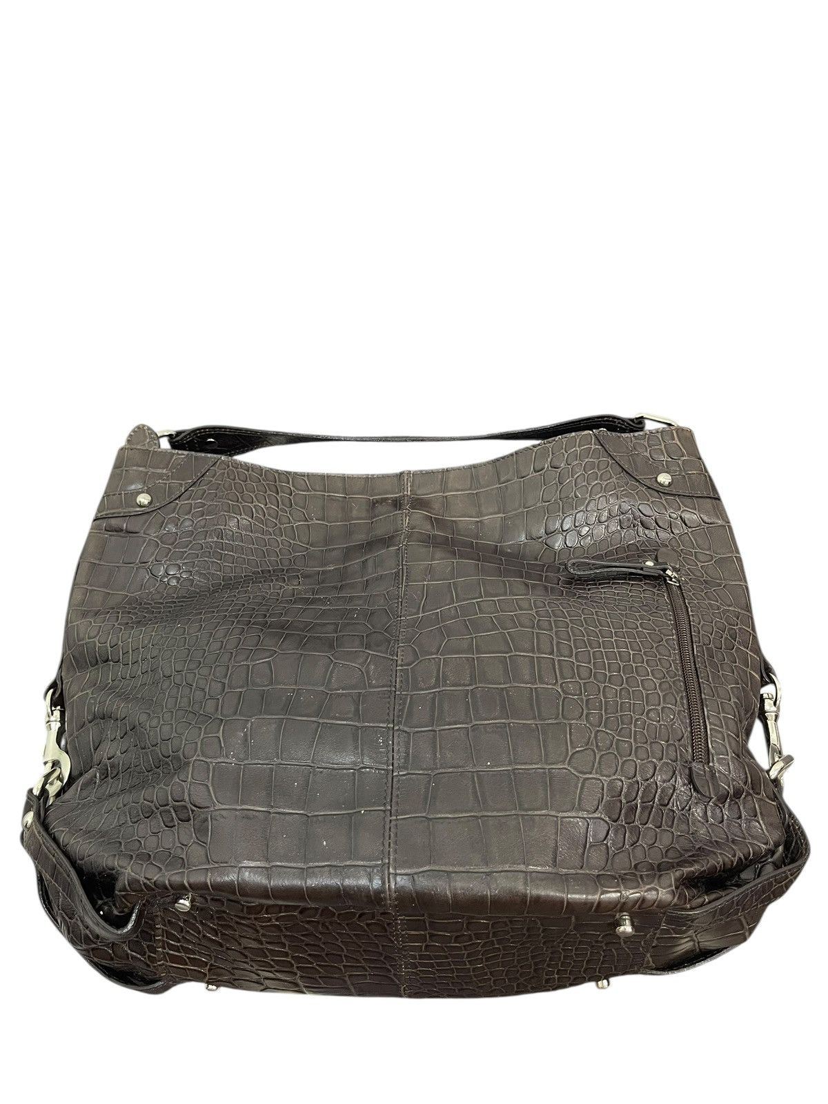 Genuine Leather Crocodile Embossed Palio Full Leather Shoulder Bag 2🟩1 Size ONE SIZE - 13 Thumbnail