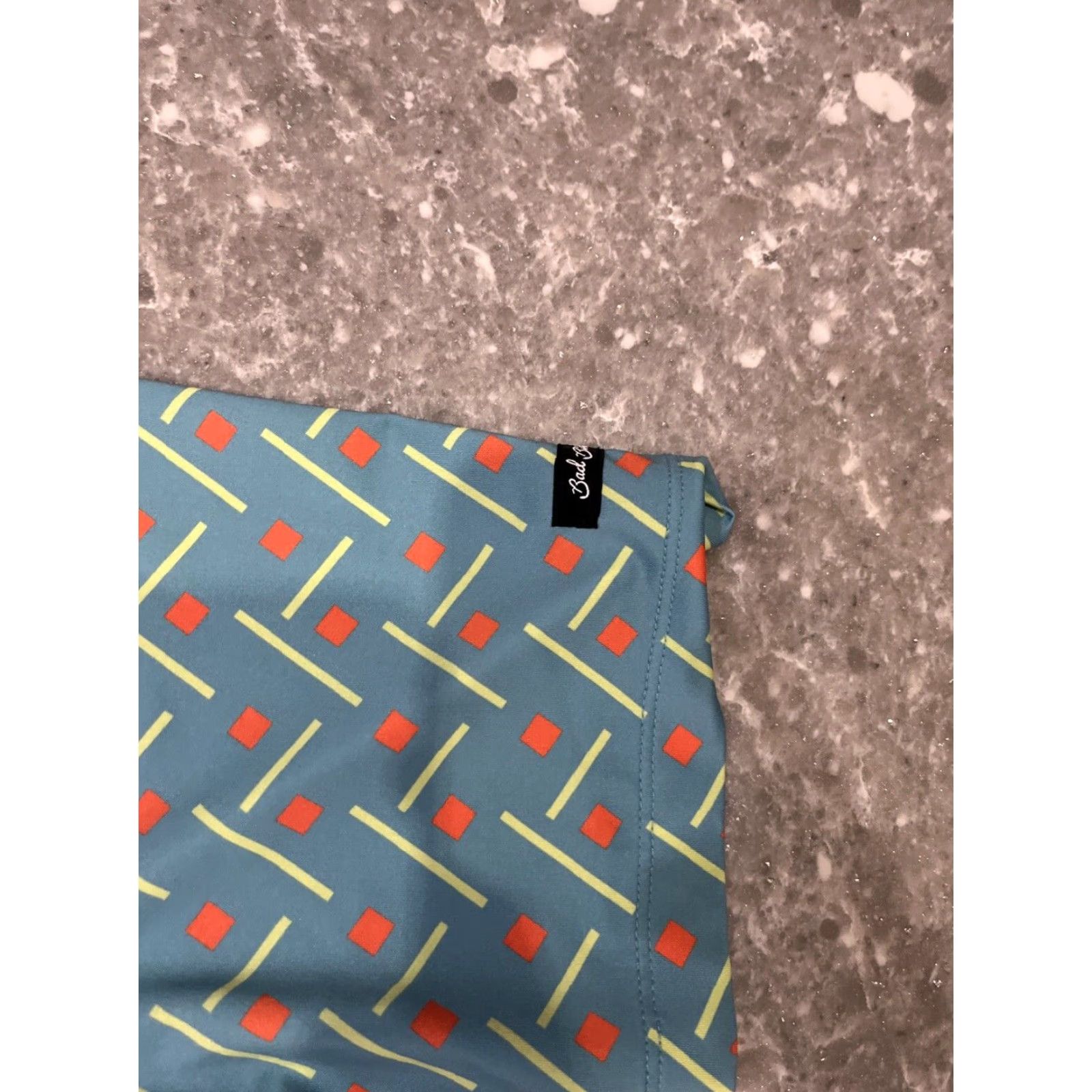 Vintage Bad Birdie Polo Shirt Men Medium Performance Golf Teal Orange Geometric Size US M / EU 48-50 / 2 - 3 Thumbnail