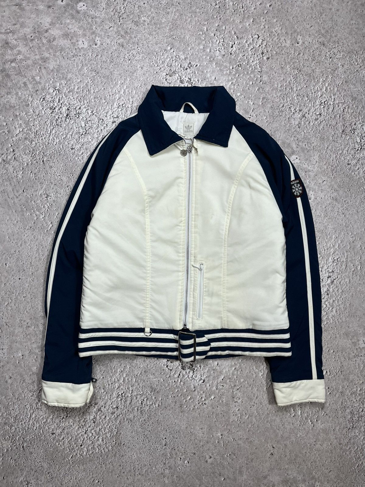 Adidas Adidas Vintage Light Jacket Navy White Snowflake Logo Size M / US 6-8 / IT 42-44 - 1 Thumbnail
