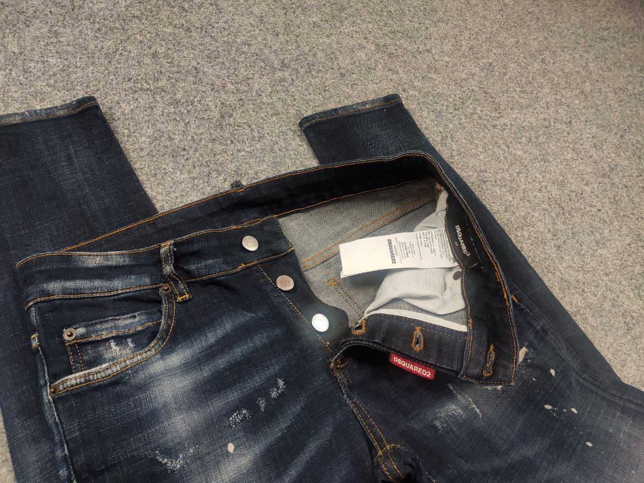 Dsquared2 Dsquared2 tidy biker Wash Distressed Denim Jeans Vintage Size US 30 / EU 46 - 11 Thumbnail